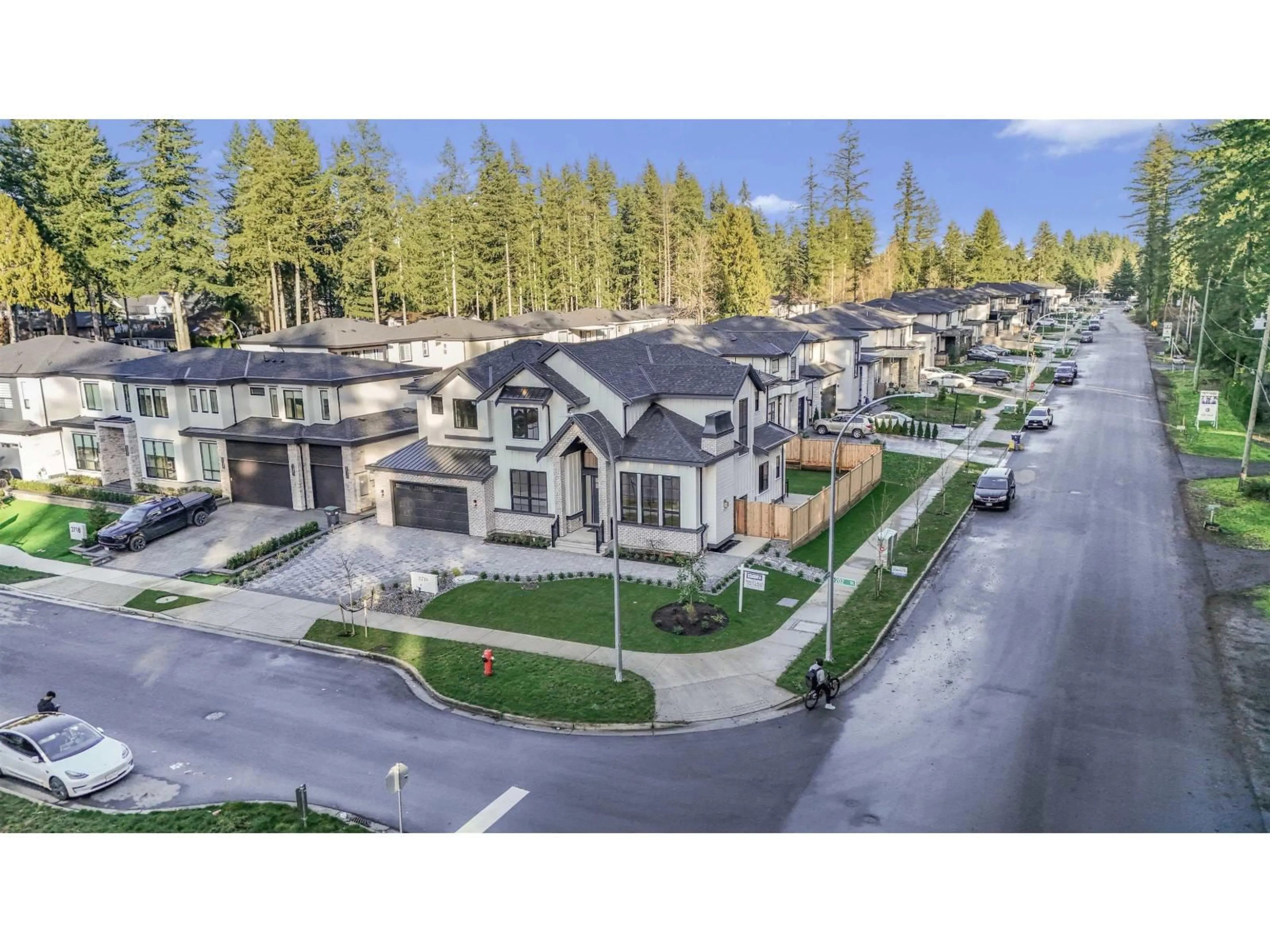 A pic from outside/outdoor area/front of a property/back of a property/a pic from drone, mountain view for 2710 202 STREET, Langley British Columbia V2Z0B6