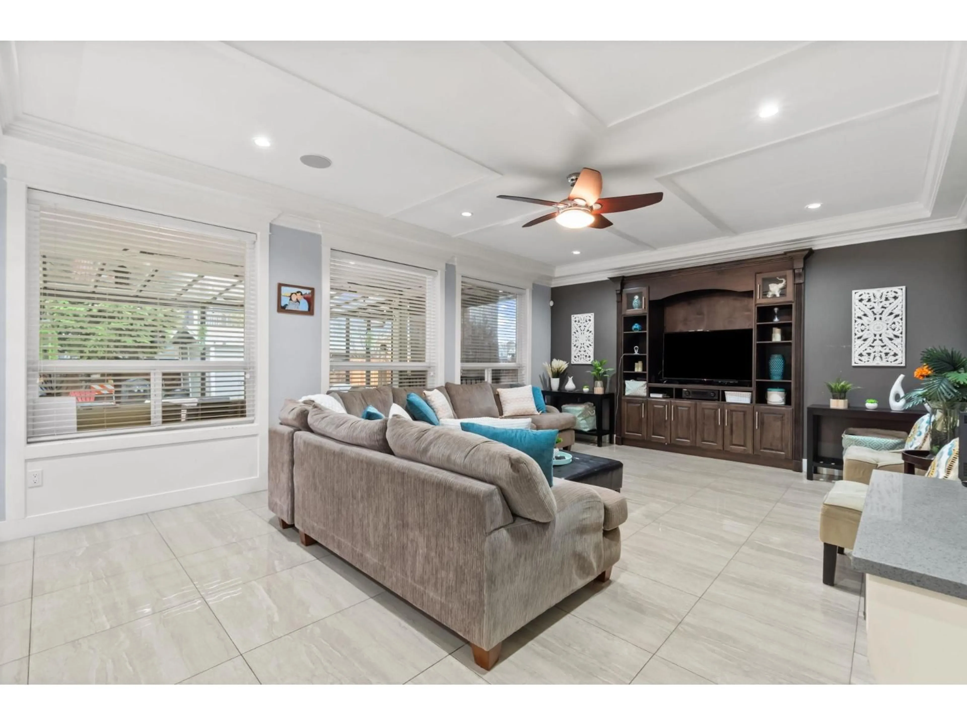 Living room with furniture, ceramic/tile floor for 8852 118 STREET, Delta British Columbia V4C6H7