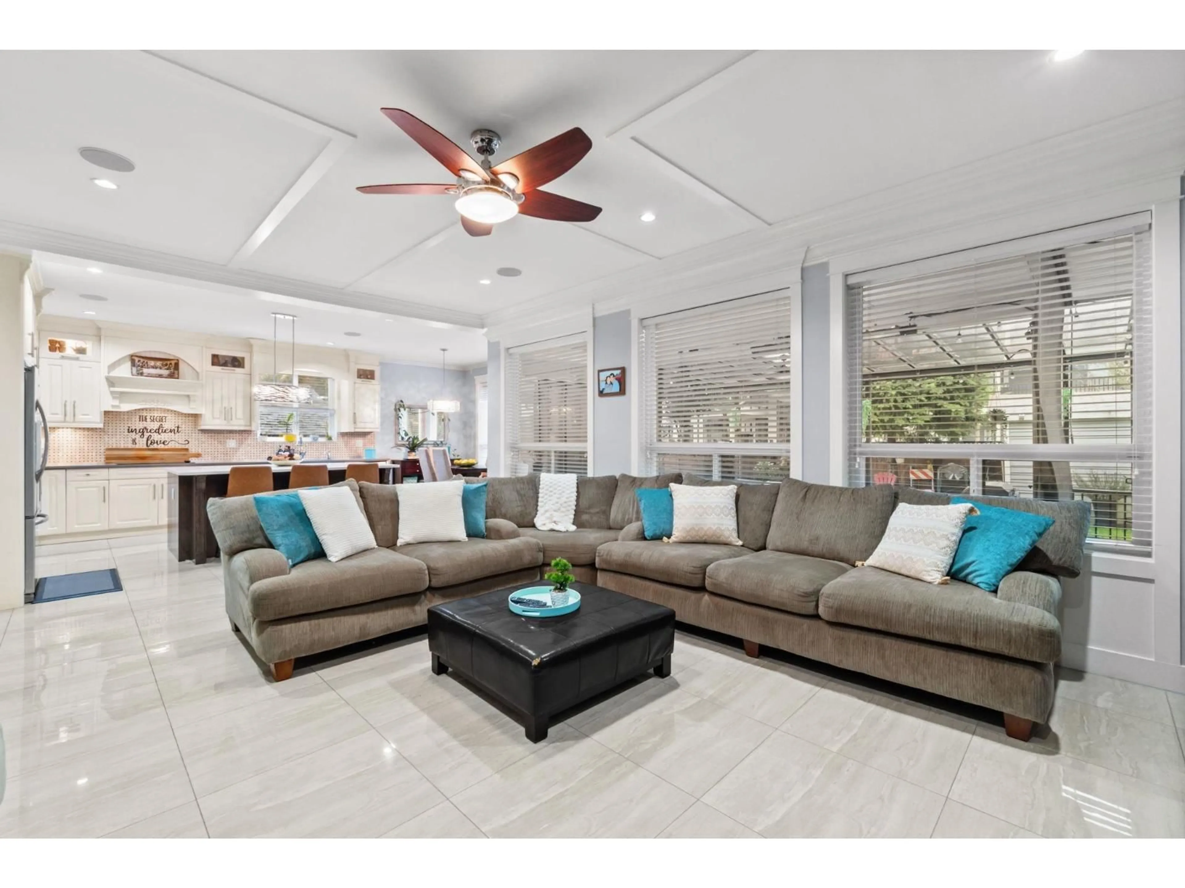 Living room with furniture, ceramic/tile floor for 8852 118 STREET, Delta British Columbia V4C6H7