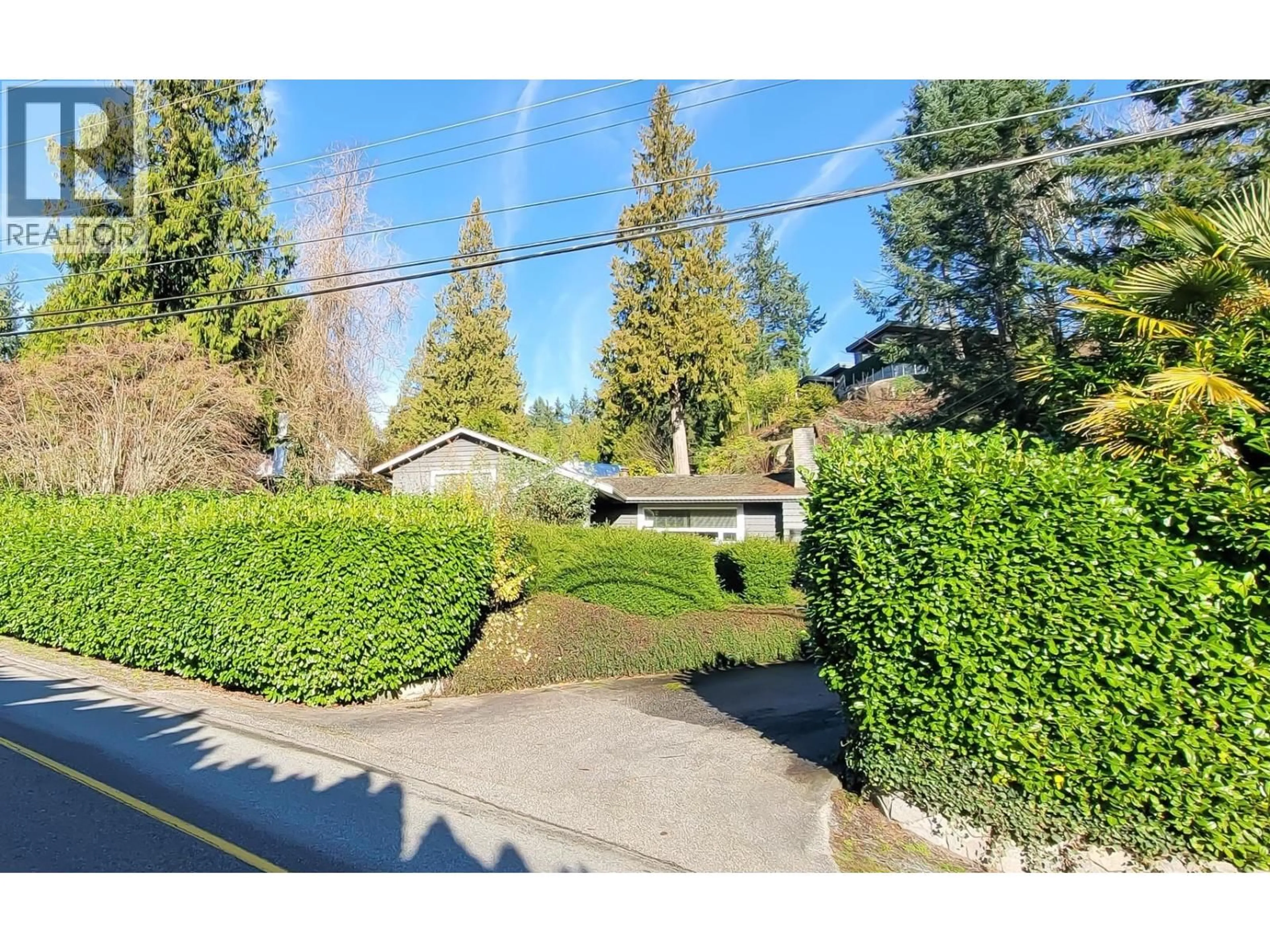A pic from outside/outdoor area/front of a property/back of a property/a pic from drone, street for 4670 WILLOW CREEK ROAD, West Vancouver British Columbia V7W1C2