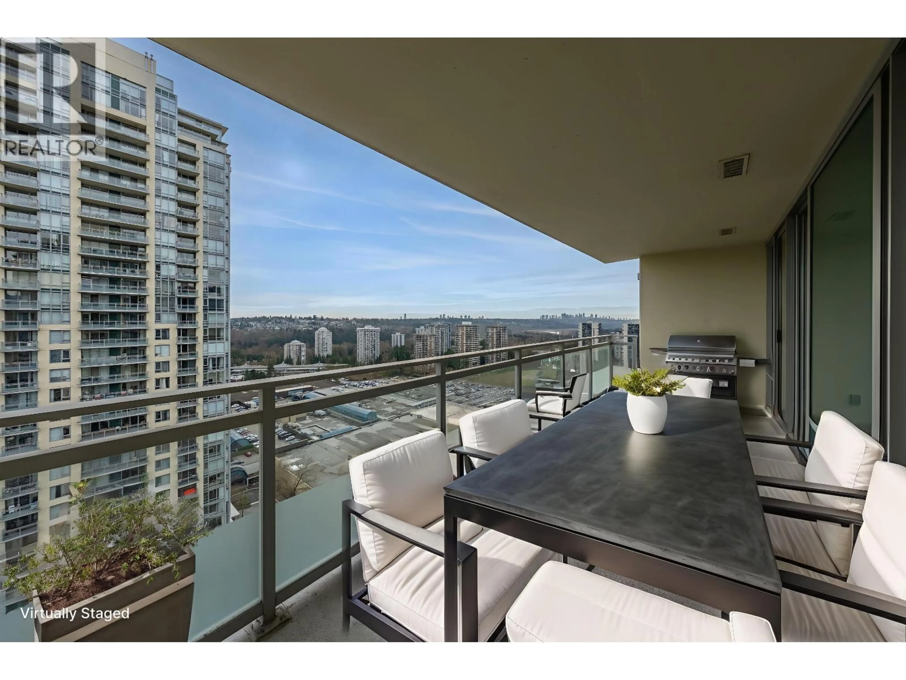 Balcony in the apartment, water/lake/river/ocean view for 2201 - 9868 CAMERON STREET, Burnaby British Columbia V3J0A5