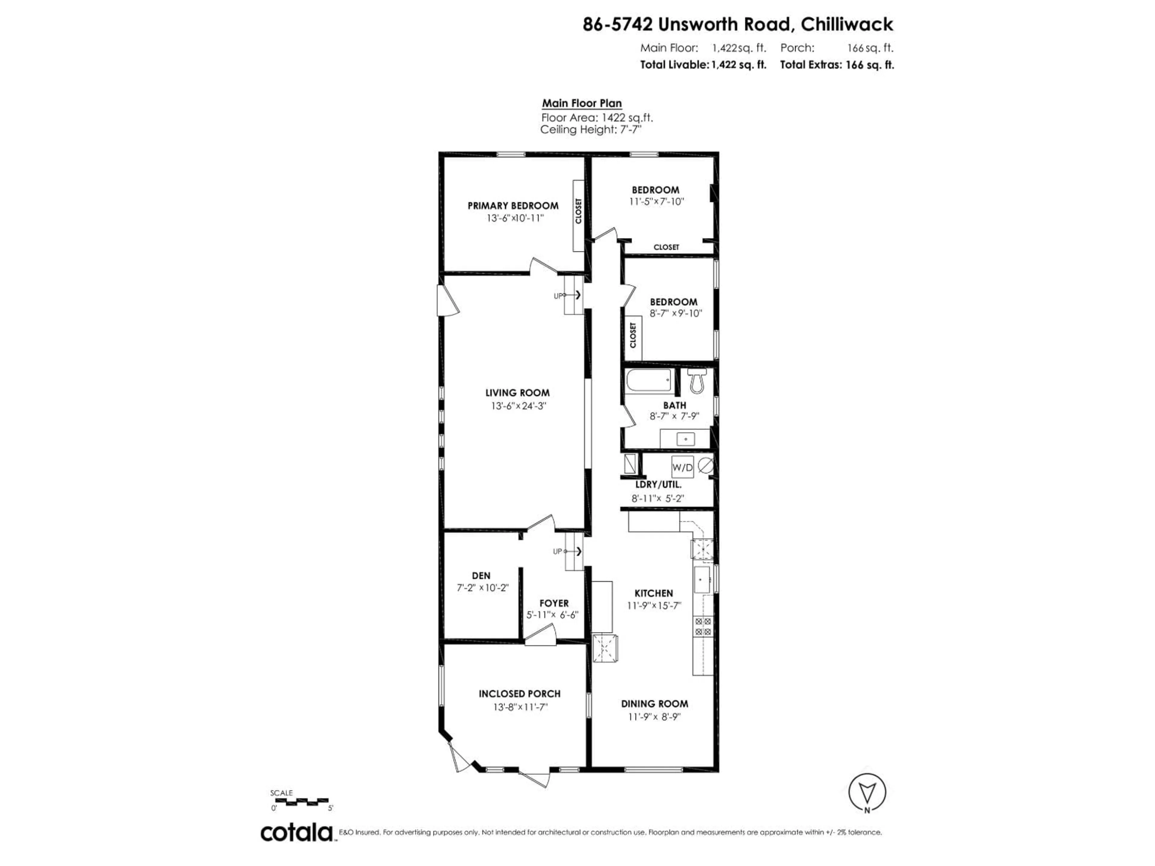 Floor plan for 86 - 5742 UNSWORTH ROAD, Chilliwack British Columbia V2R3A2