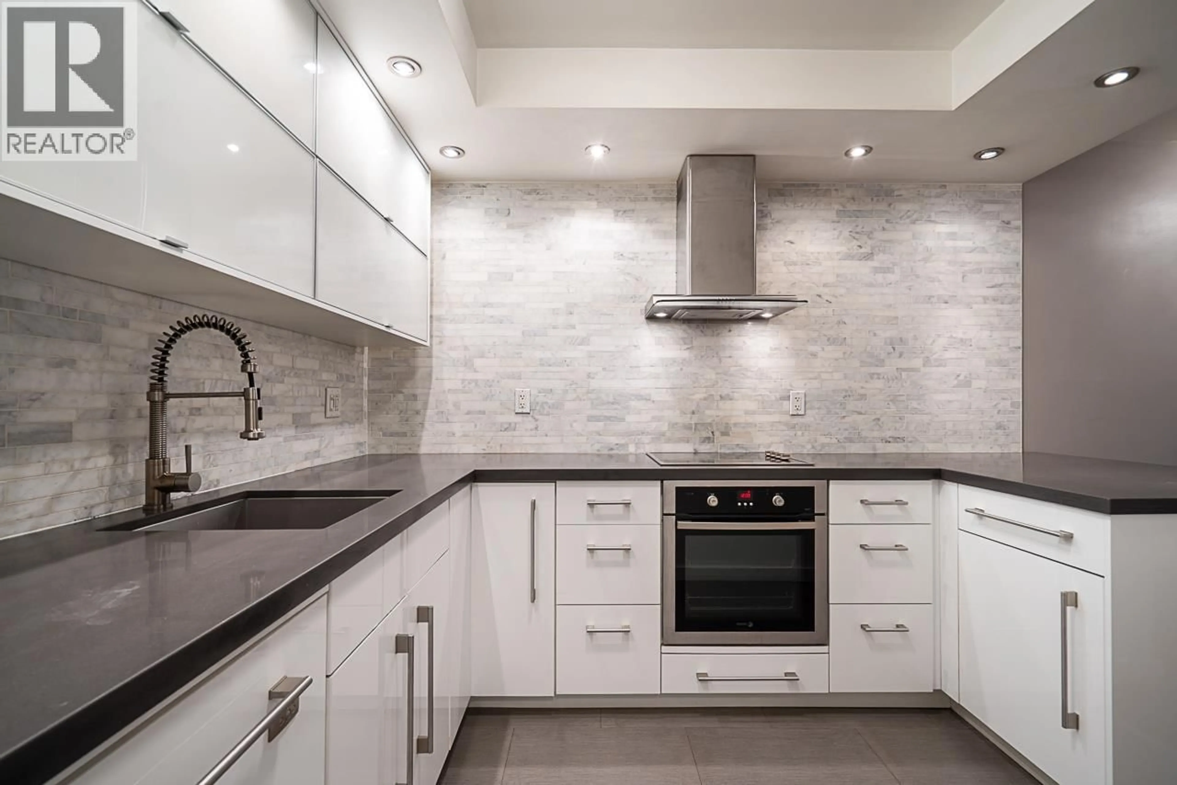 Contemporary kitchen, ceramic/tile floor for 103 - 808 8TH AVENUE, Vancouver British Columbia V5T1T5