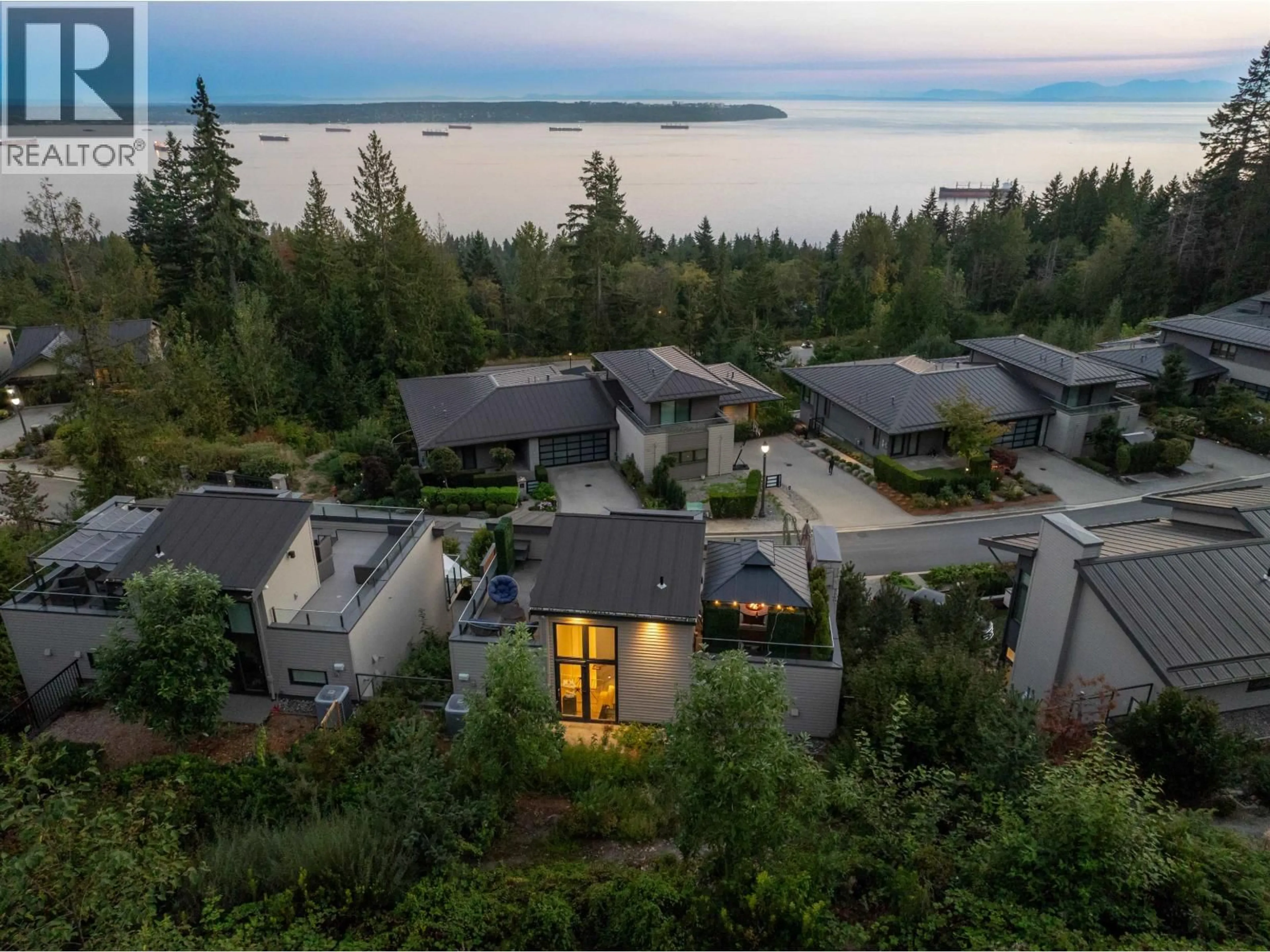 A pic from outside/outdoor area/front of a property/back of a property/a pic from drone, water/lake/river/ocean view for 2993 BURFIELD PLACE, West Vancouver British Columbia V7S0A9