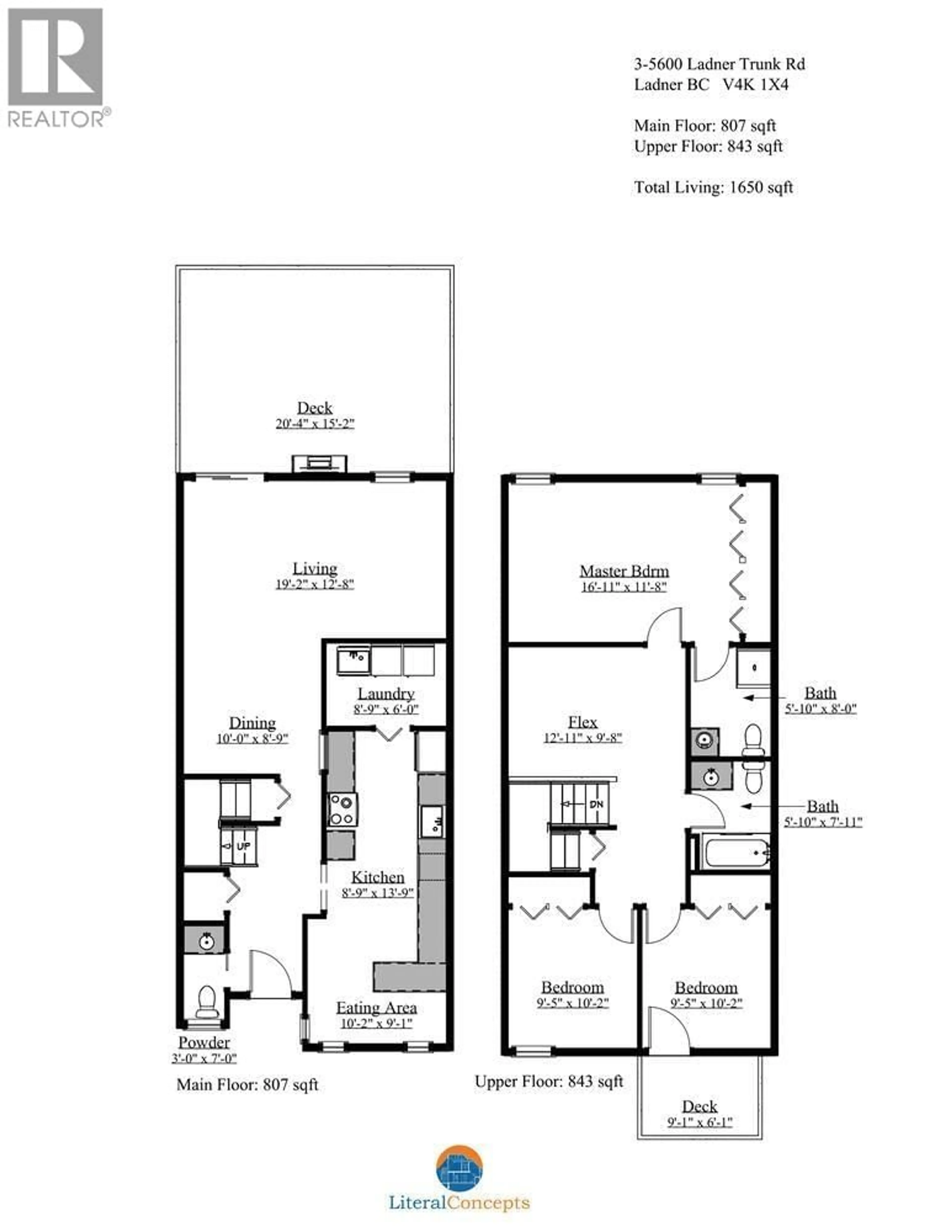 Floor plan for 3 - 5600 LADNER TRUNK ROAD, Delta British Columbia V4K1X4