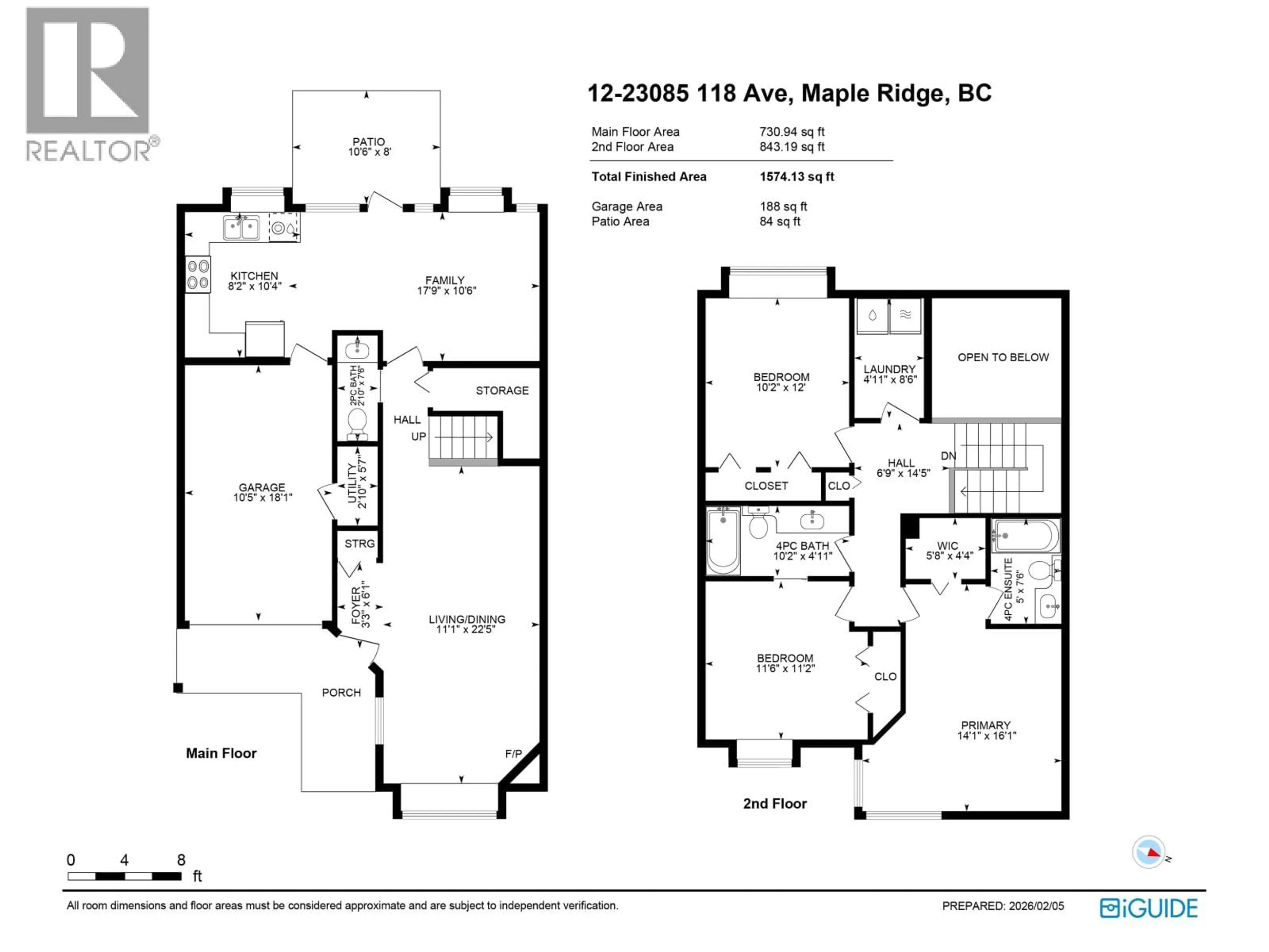 Floor plan for 12 - 23085 118 AVENUE, Maple Ridge British Columbia V2X3J7