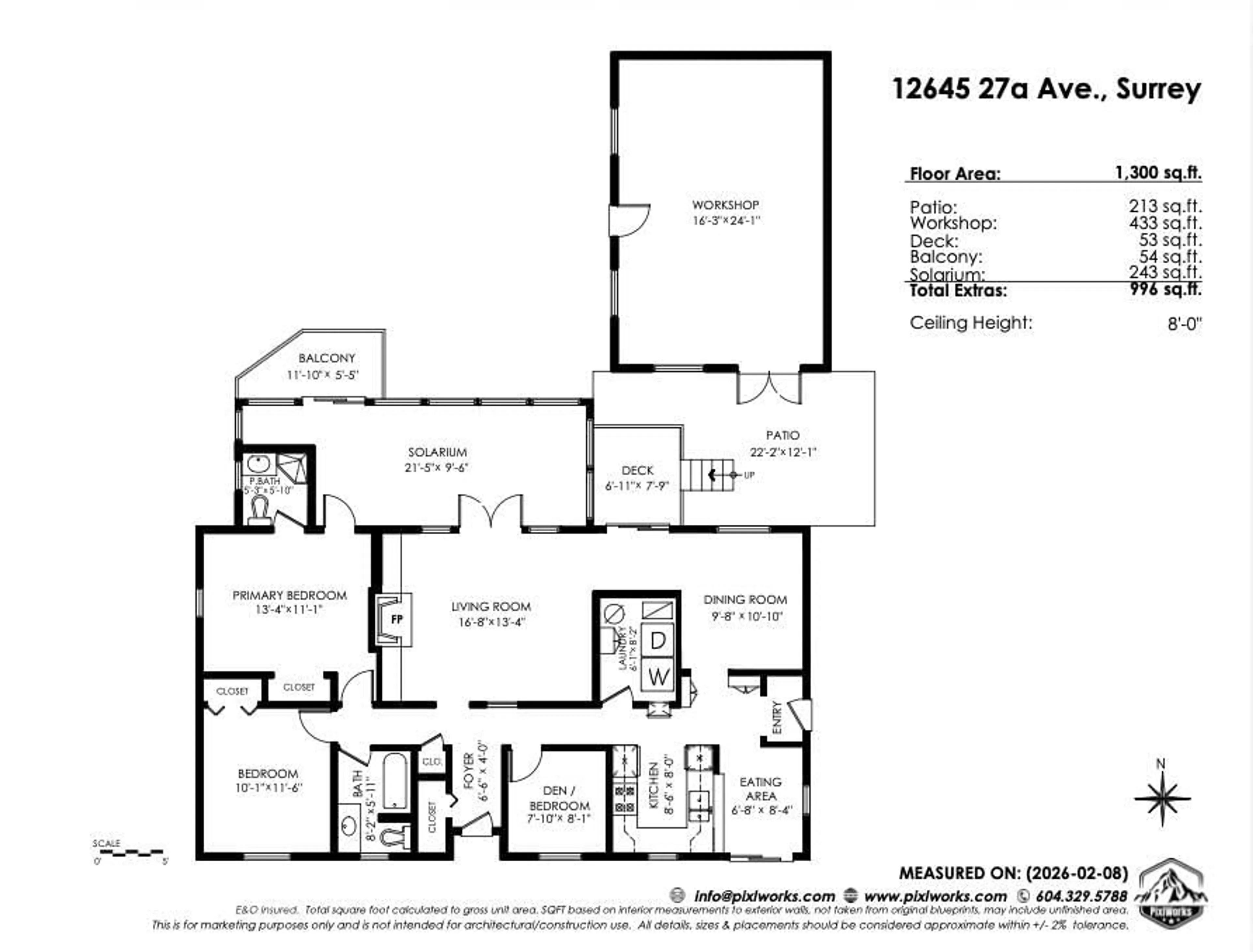 Floor plan for 12645 27A AVENUE, Surrey British Columbia V4A2N4