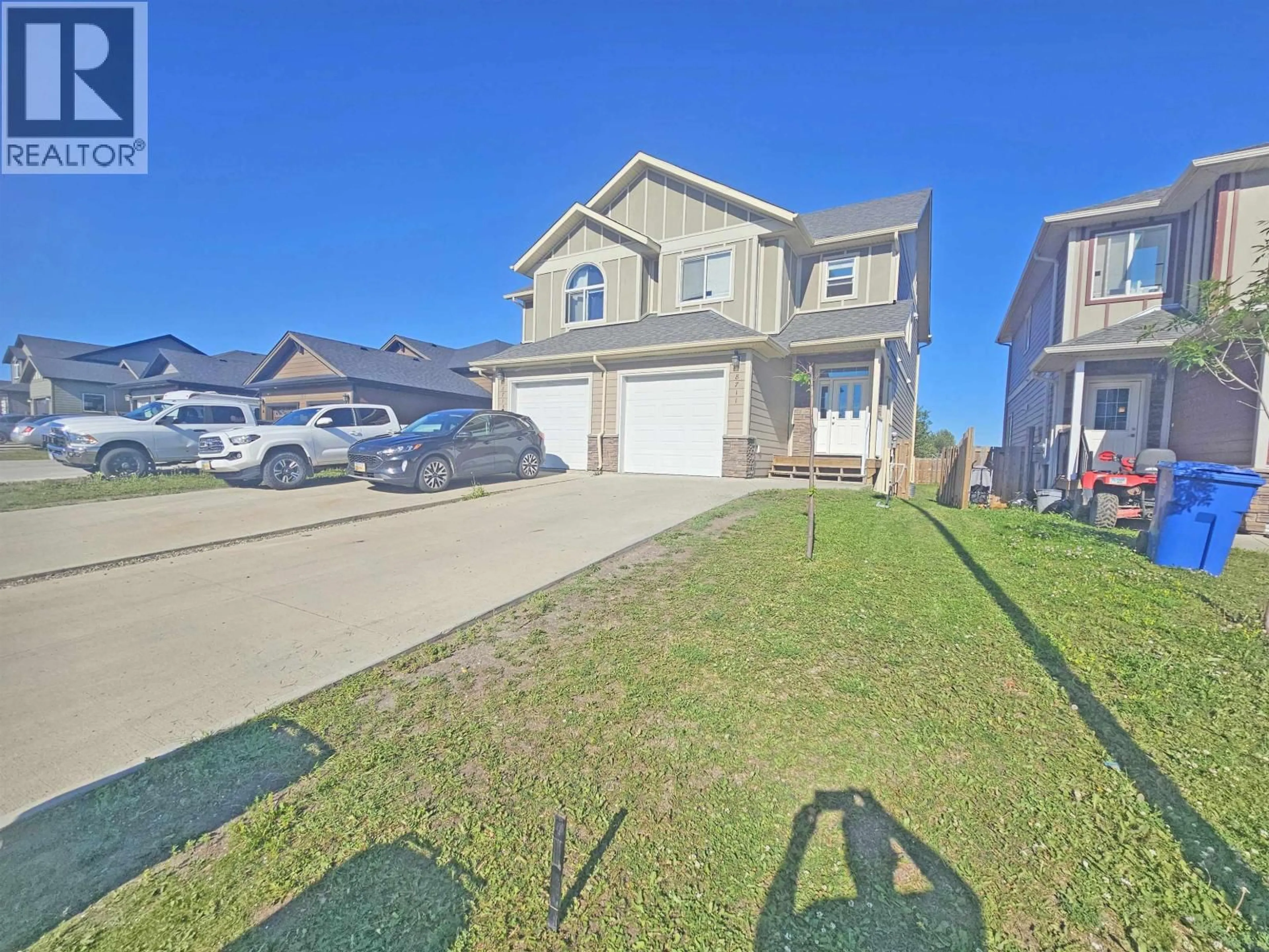 A pic from outside/outdoor area/front of a property/back of a property/a pic from drone, street for 8713 82 STREET, Fort St. John British Columbia V1J0P5