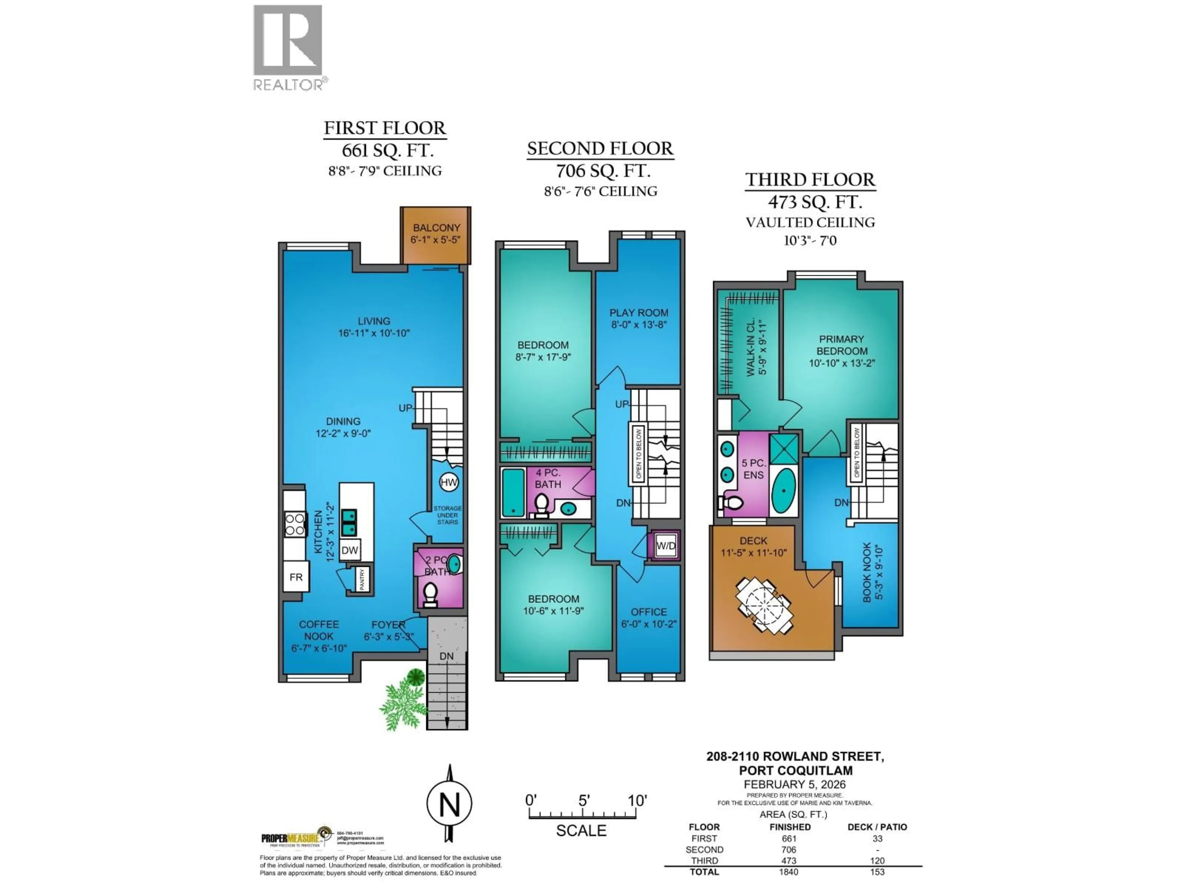 Floor plan for 208 - 2110 ROWLAND STREET, Port Coquitlam British Columbia V3C0C2