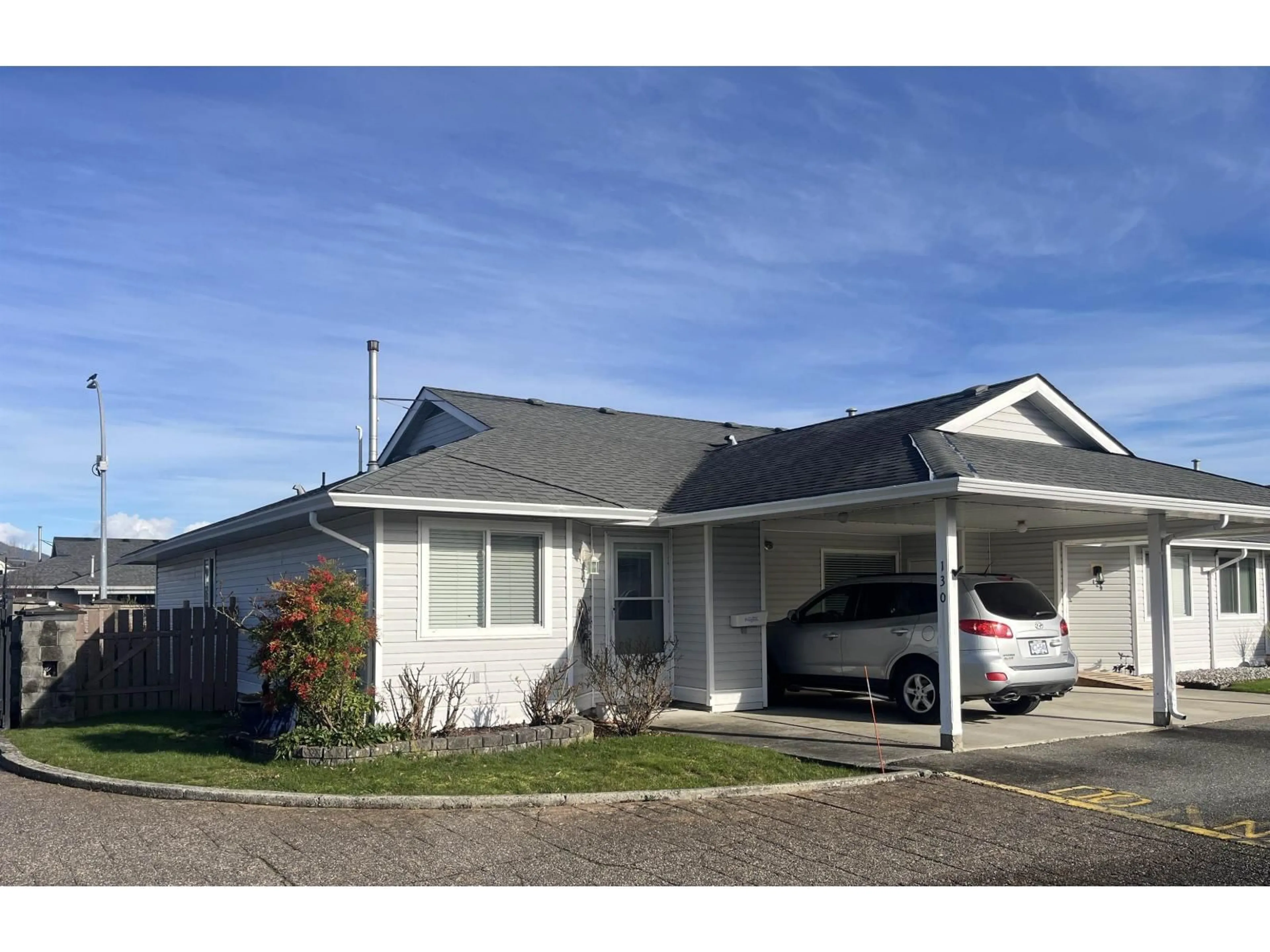 Home with vinyl exterior material, street for 130 - 7610 EVANS ROAD, Chilliwack British Columbia V2R8K6