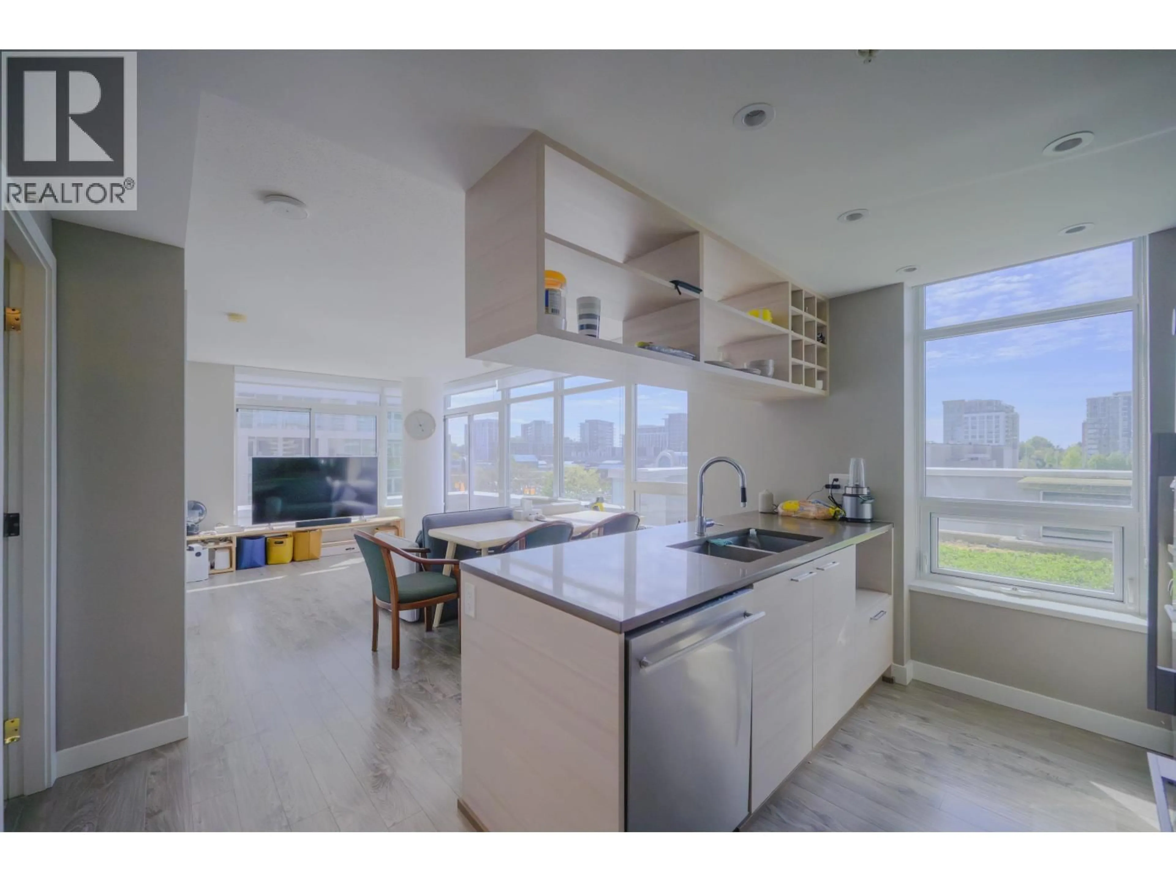 Open concept kitchen, ceramic/tile floor for 560 - 6288 NO. 3 ROAD, Richmond British Columbia V6Y0J4