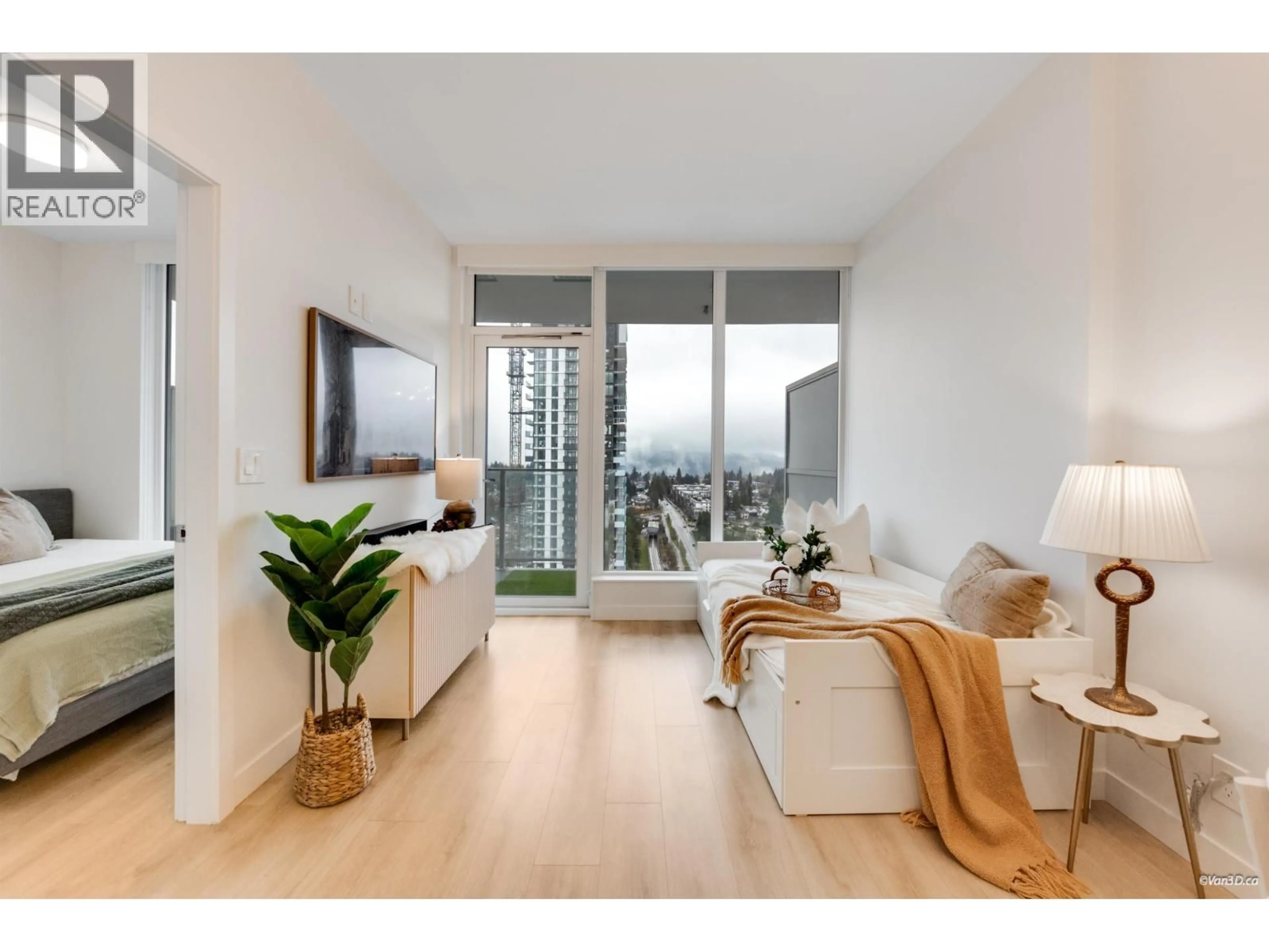 Living room with furniture, unknown for 2505 - 567 CLARKE ROAD, Coquitlam British Columbia V3J0K7