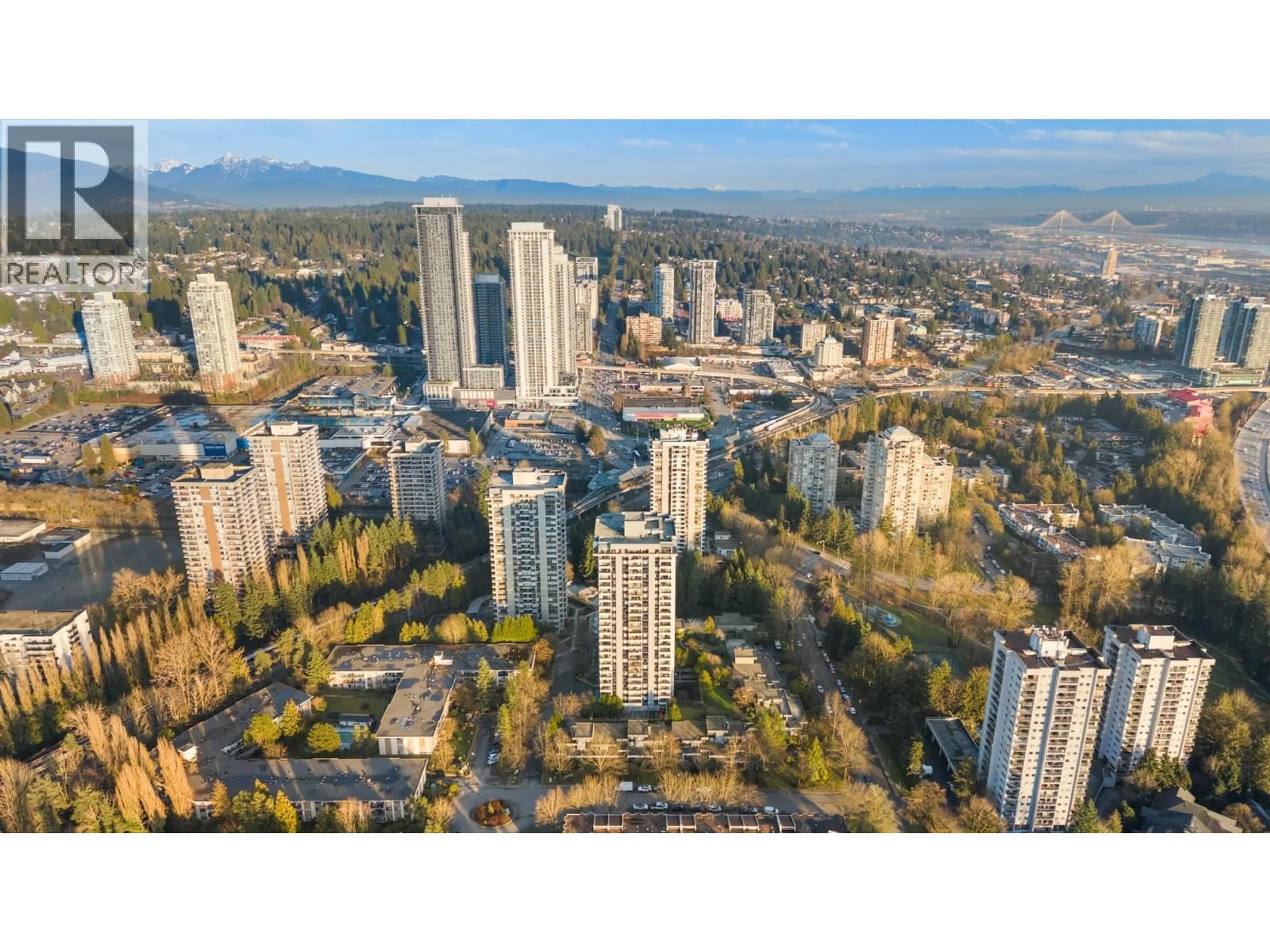 A pic from outside/outdoor area/front of a property/back of a property/a pic from drone, city buildings view from balcony for 903 - 3980 CARRIGAN COURT, Burnaby British Columbia V3N4S6