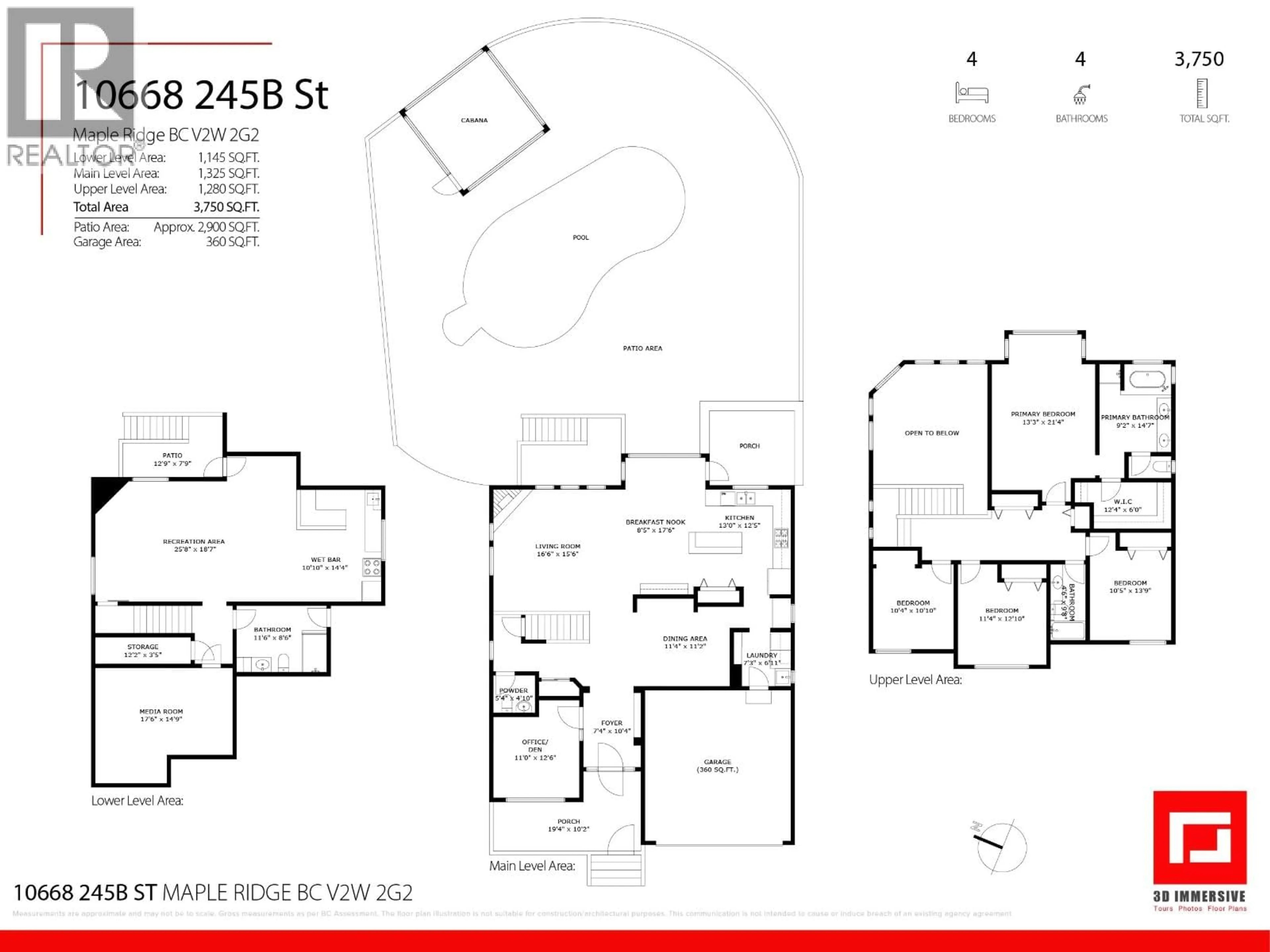 Floor plan for 10668 245B STREET, Maple Ridge British Columbia V2W2G2