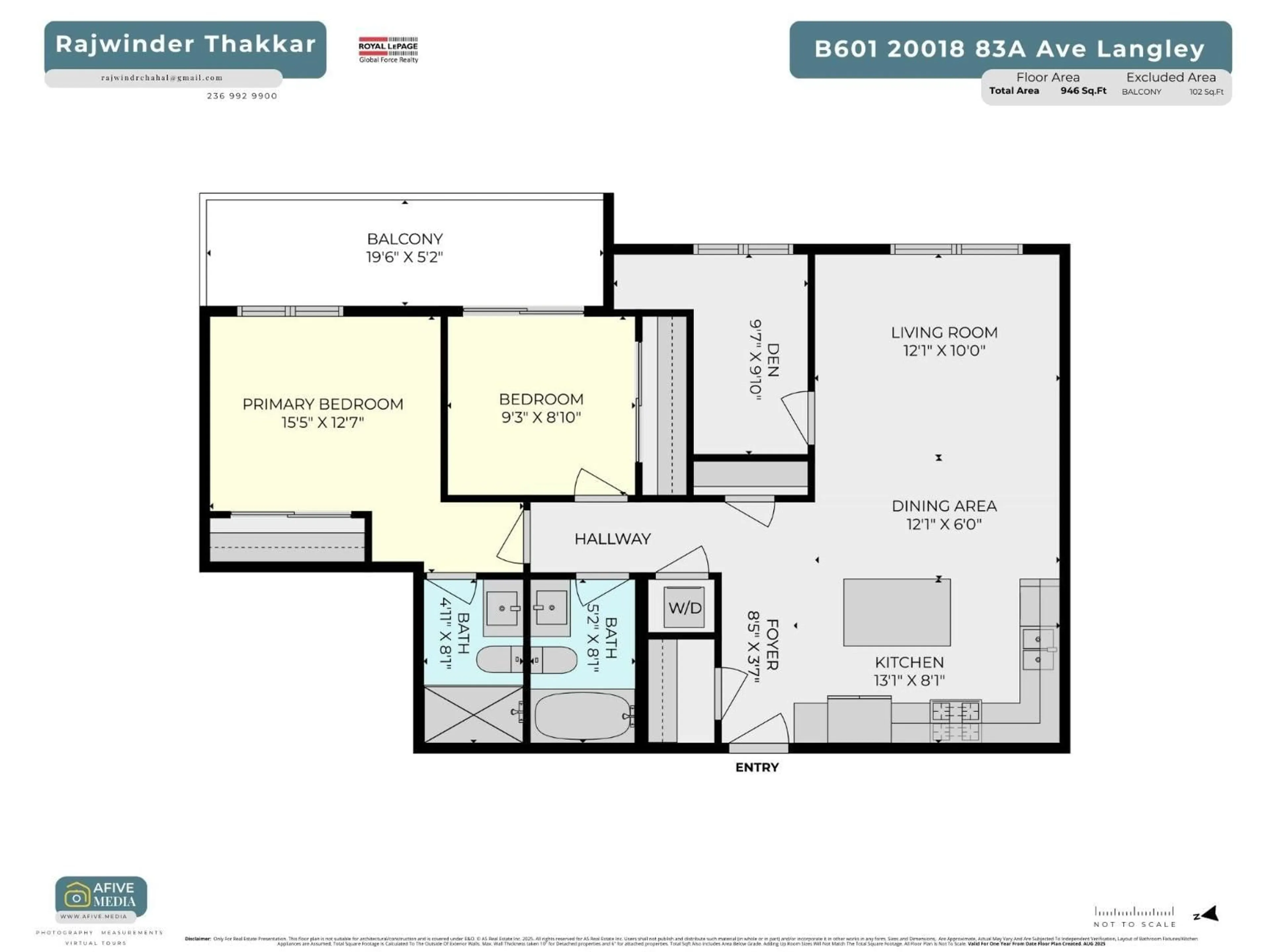 Floor plan for B601 - 20018 83A AVENUE, Langley British Columbia V2Y3P3