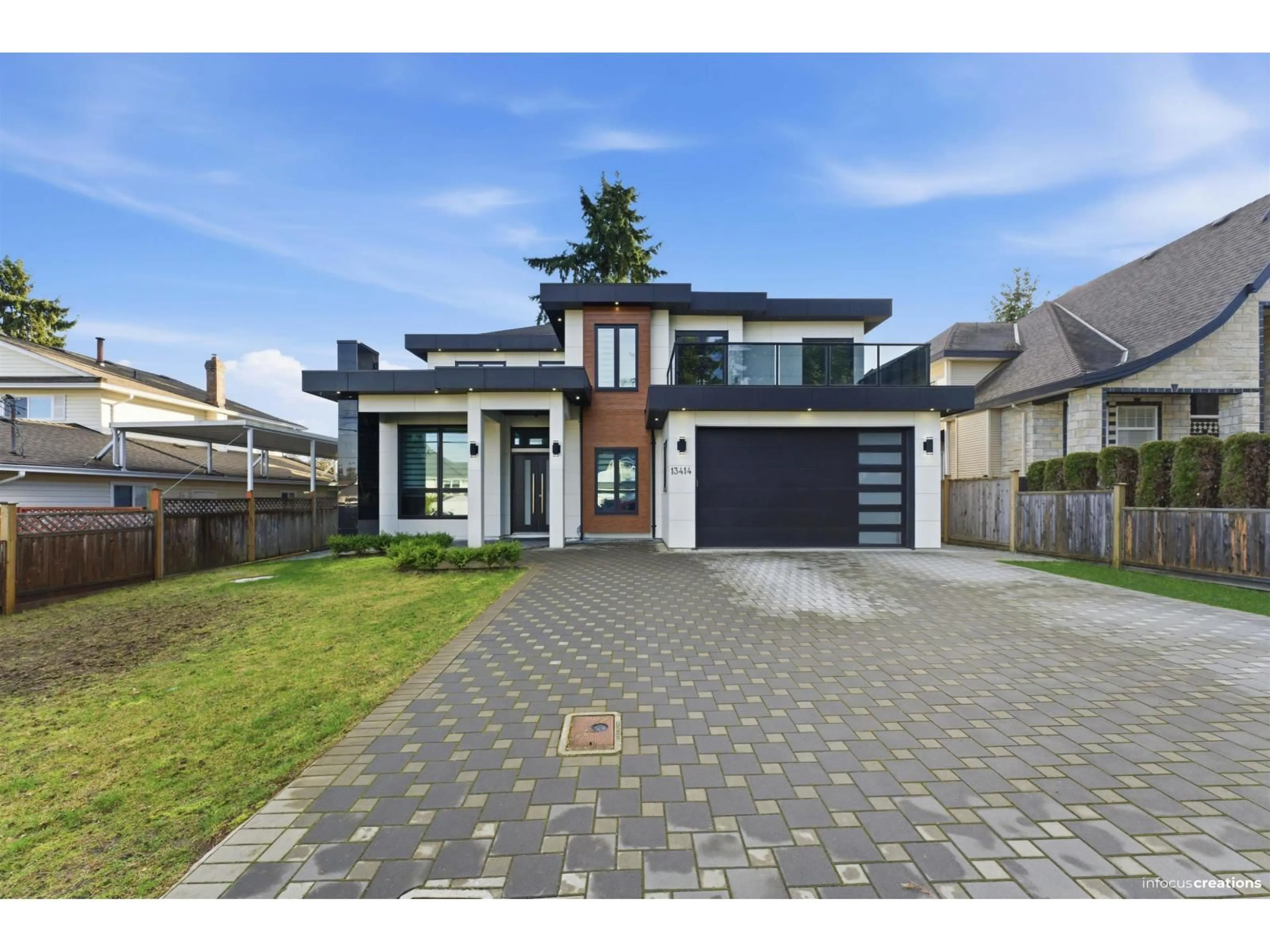 Home with brick exterior material, street for 13414 60 AVENUE, Surrey British Columbia V3X2M3