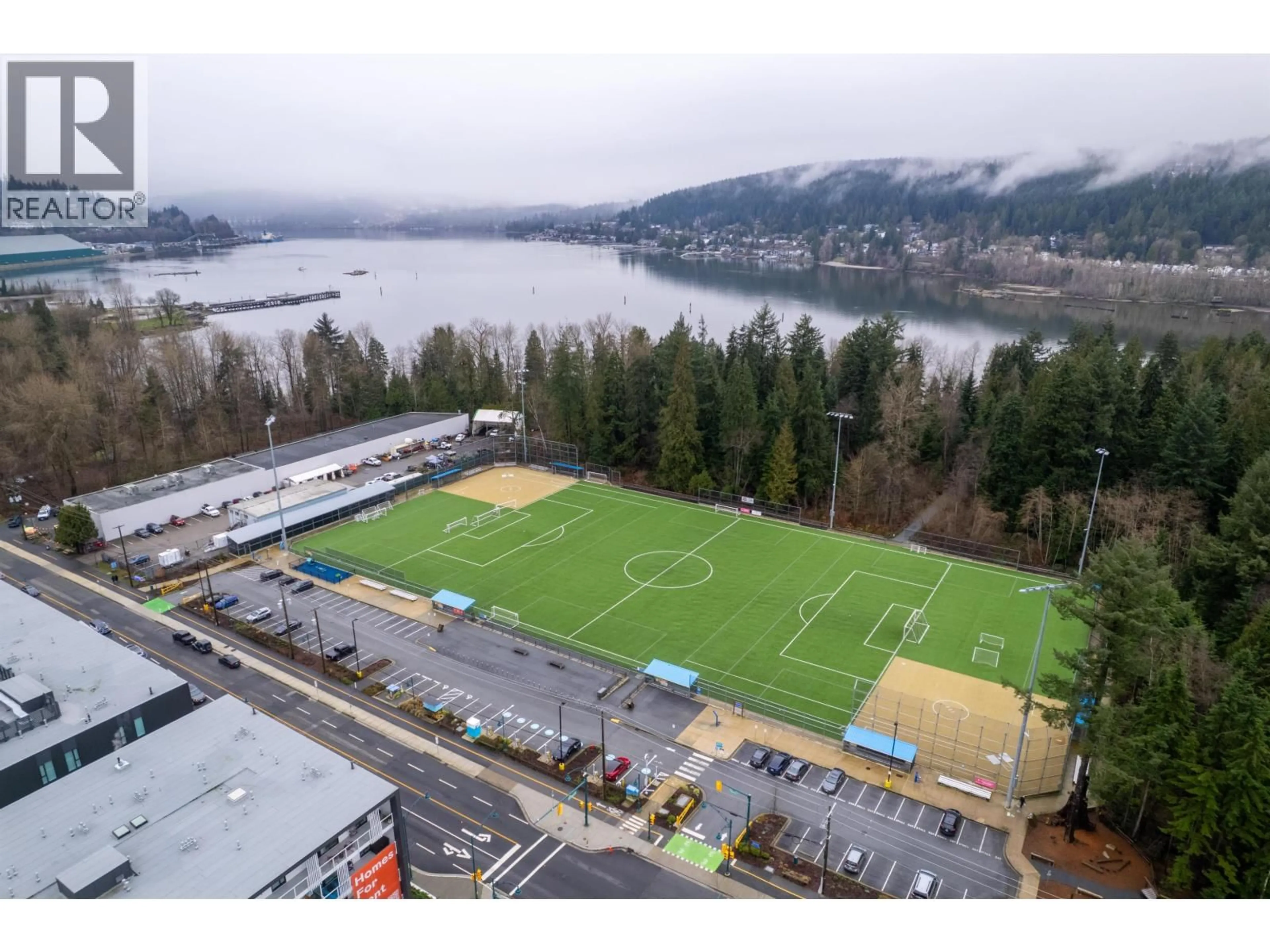A pic from outside/outdoor area/front of a property/back of a property/a pic from drone, mountain view for 508 - 3055 MURRAY STREET, Port Moody British Columbia V3H0P4