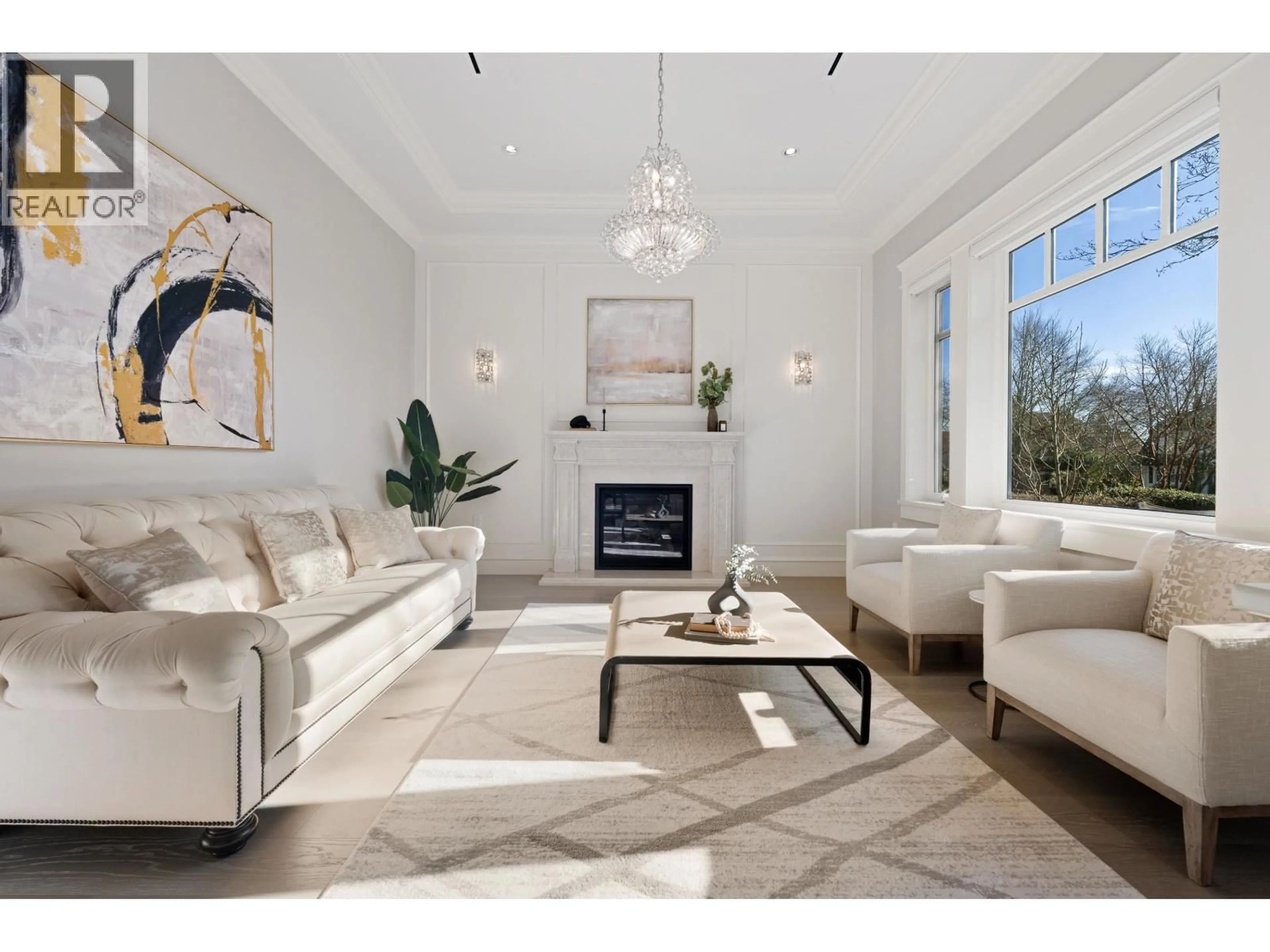 Living room with furniture, ceramic/tile floor for 3981 35TH AVENUE, Vancouver British Columbia V6N2P1