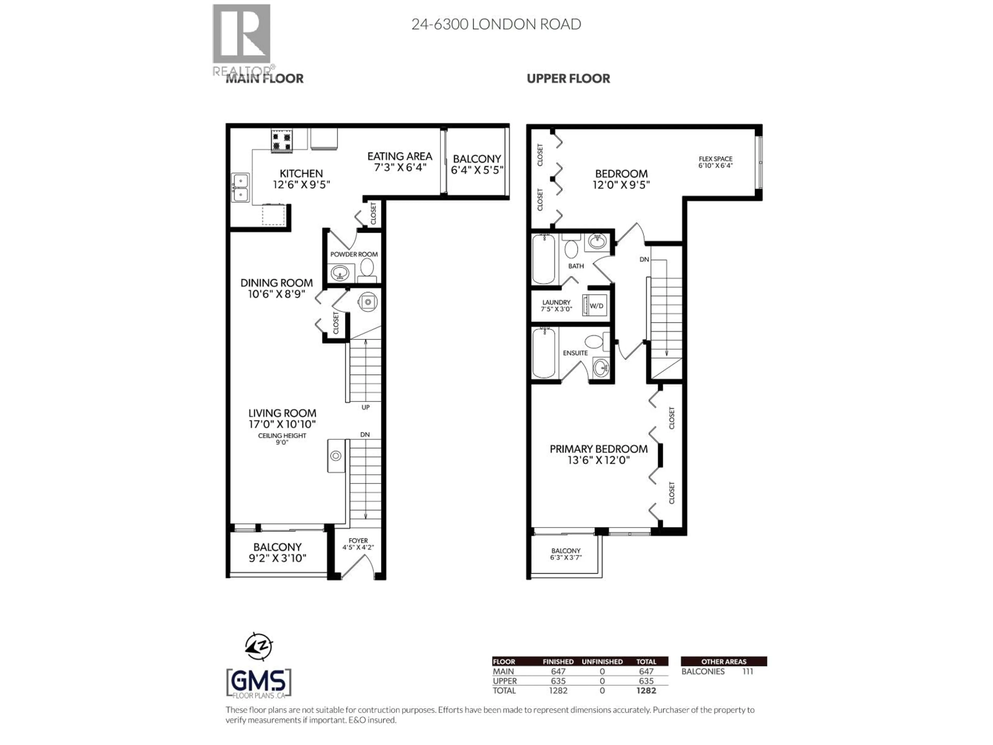 Floor plan for 24 - 6300 LONDON ROAD, Richmond British Columbia V7E6V6