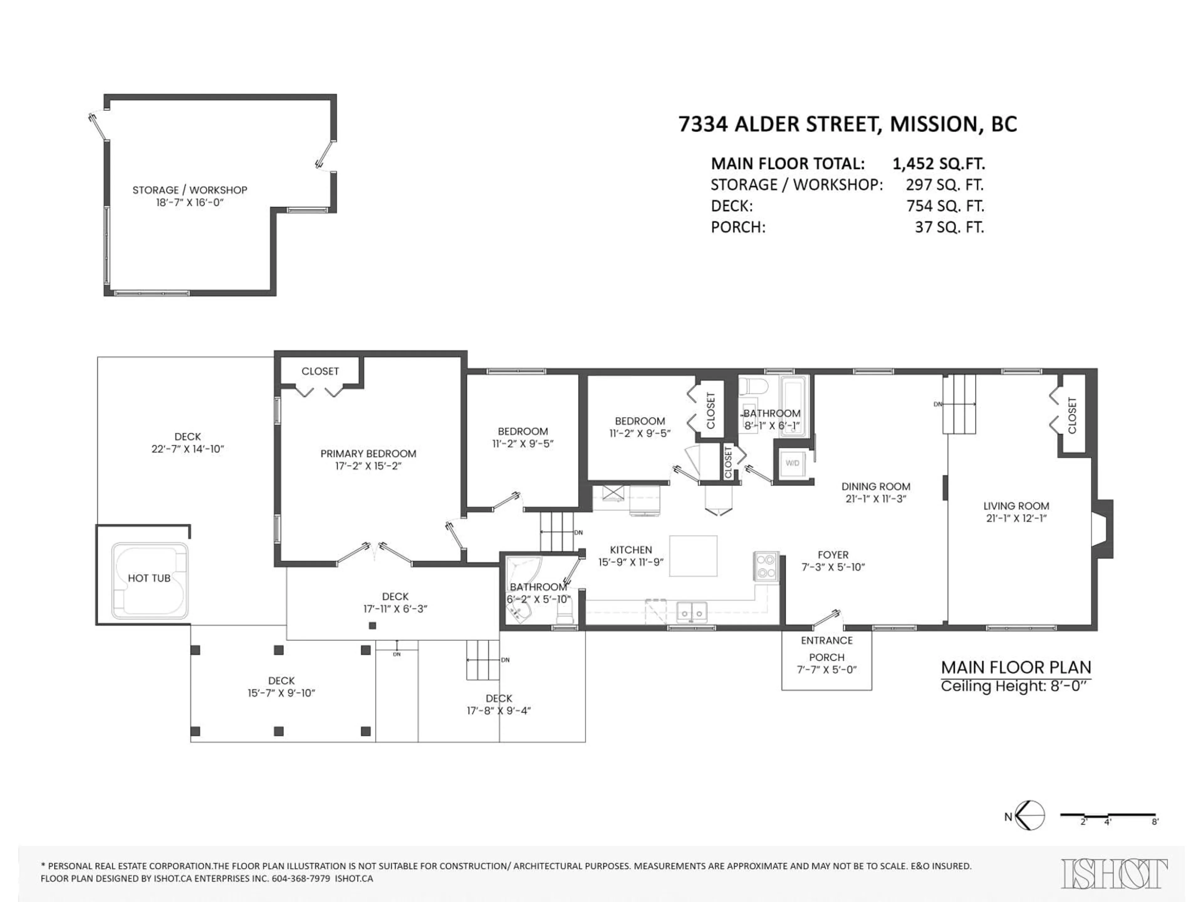 Floor plan for 7334 ALDER STREET, Mission British Columbia V2V3N9