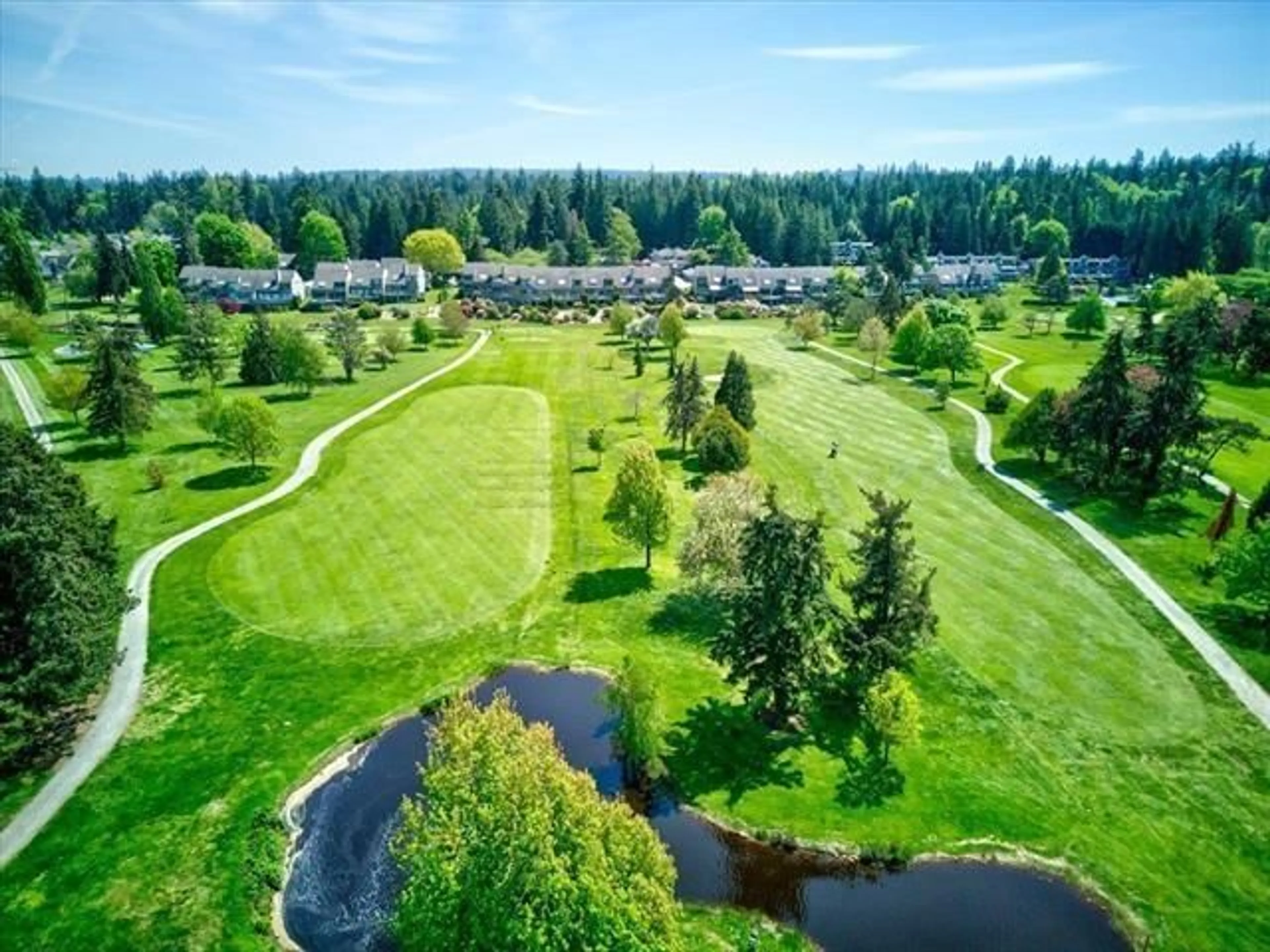 A pic from outside/outdoor area/front of a property/back of a property/a pic from drone, water/lake/river/ocean view for 7 - 14085 NICO WYND PLACE, Surrey British Columbia V4P1J2