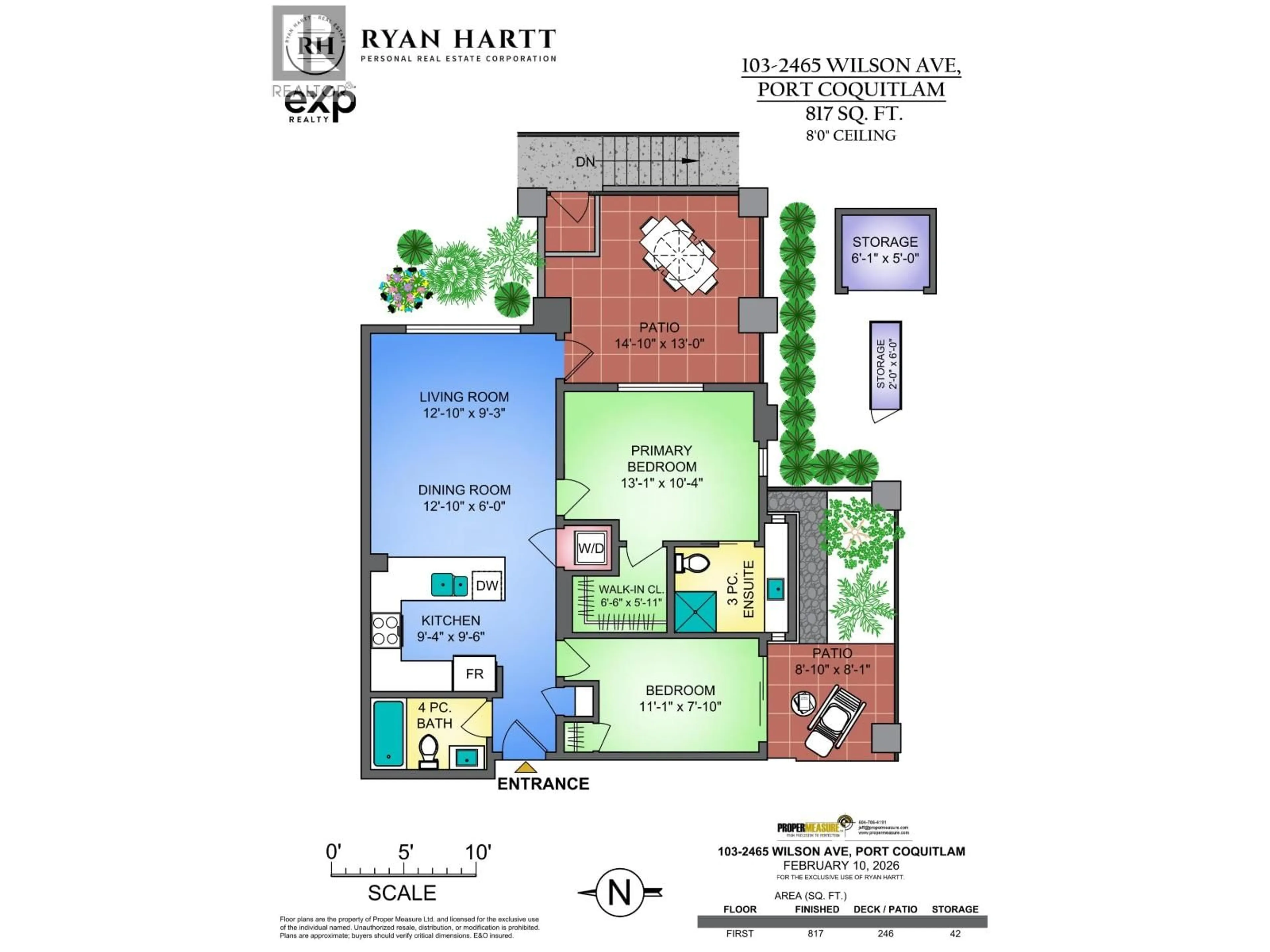 Floor plan for 103 - 2465 WILSON AVENUE, Port Coquitlam British Columbia V3C0E6