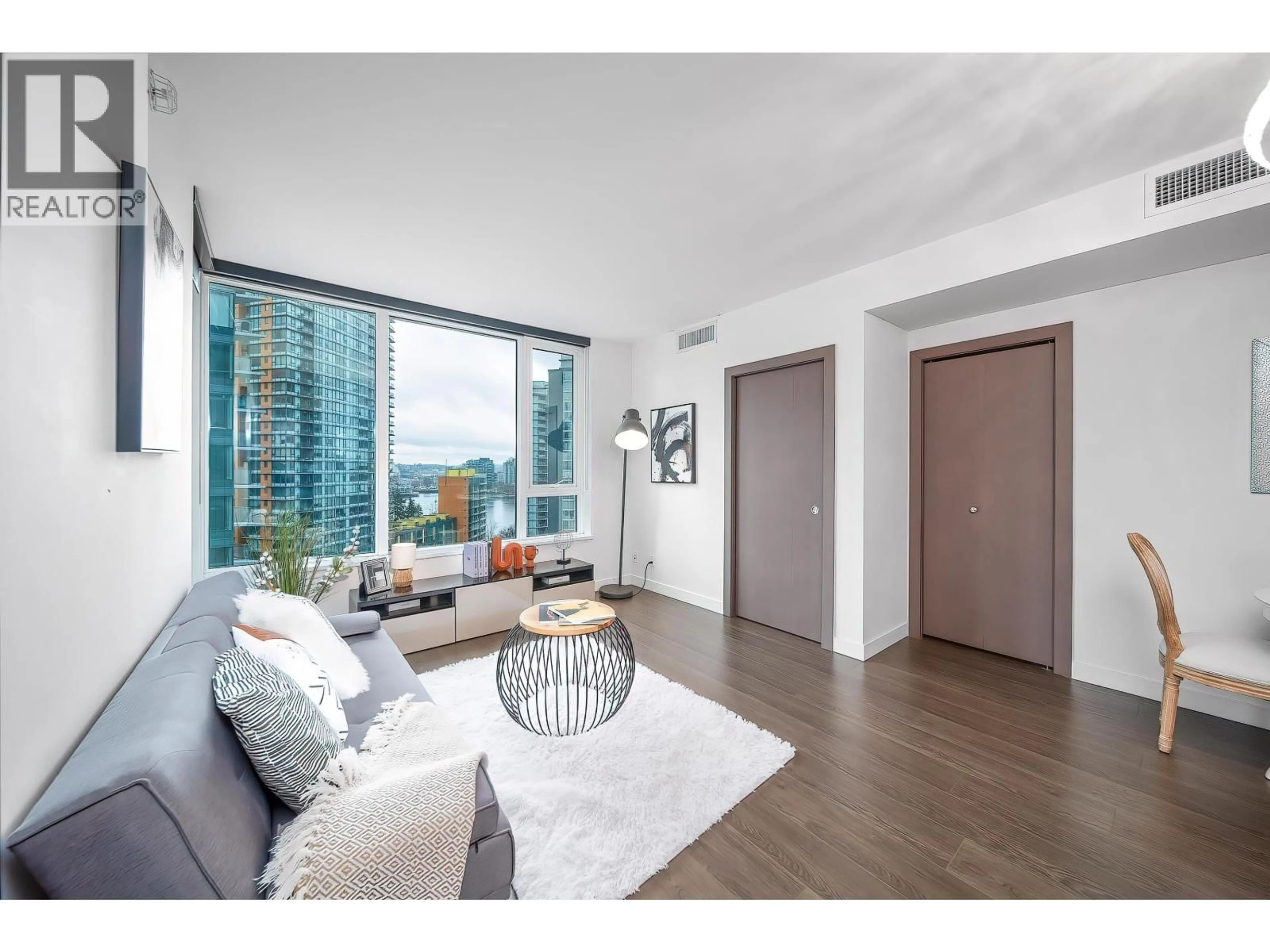 Living room with furniture, unknown for 1507 - 68 SMITHE STREET, Vancouver British Columbia V6B0P4