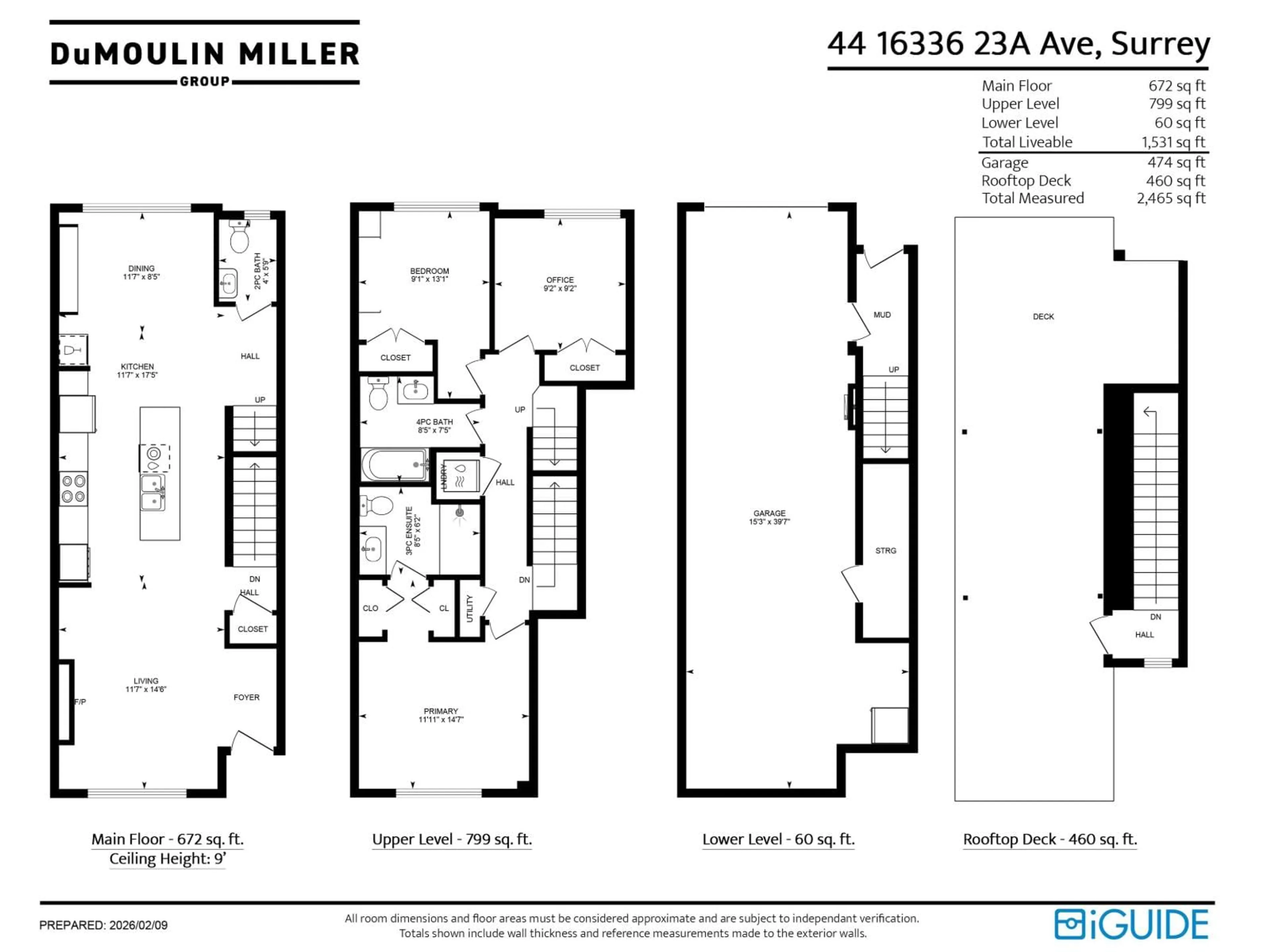 Floor plan for 44 - 16336 23A AVENUE, Surrey British Columbia V3Z0S5
