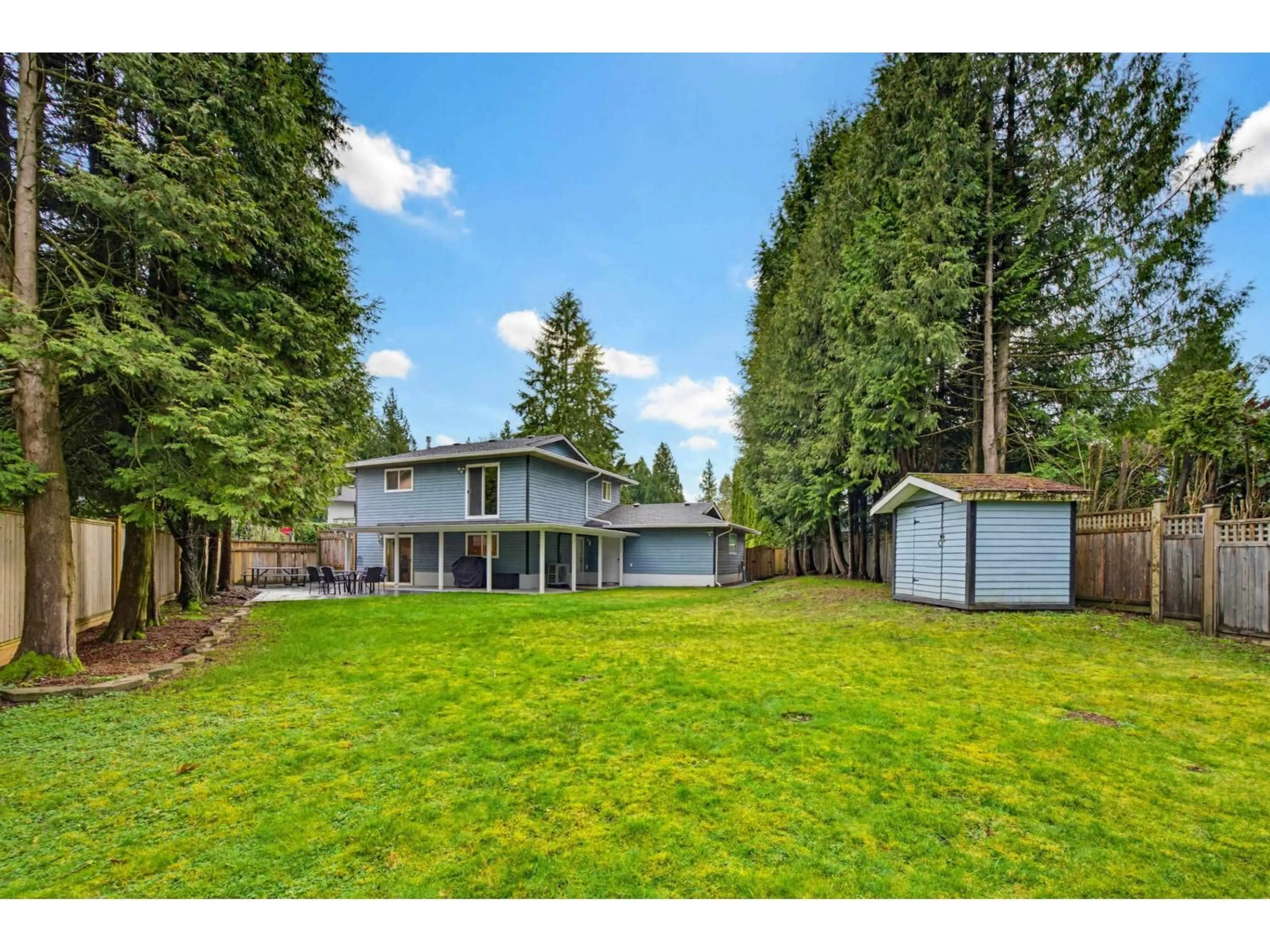 A pic from outside/outdoor area/front of a property/back of a property/a pic from drone, forest/trees view for 9490 206A STREET, Langley British Columbia V1M1H9