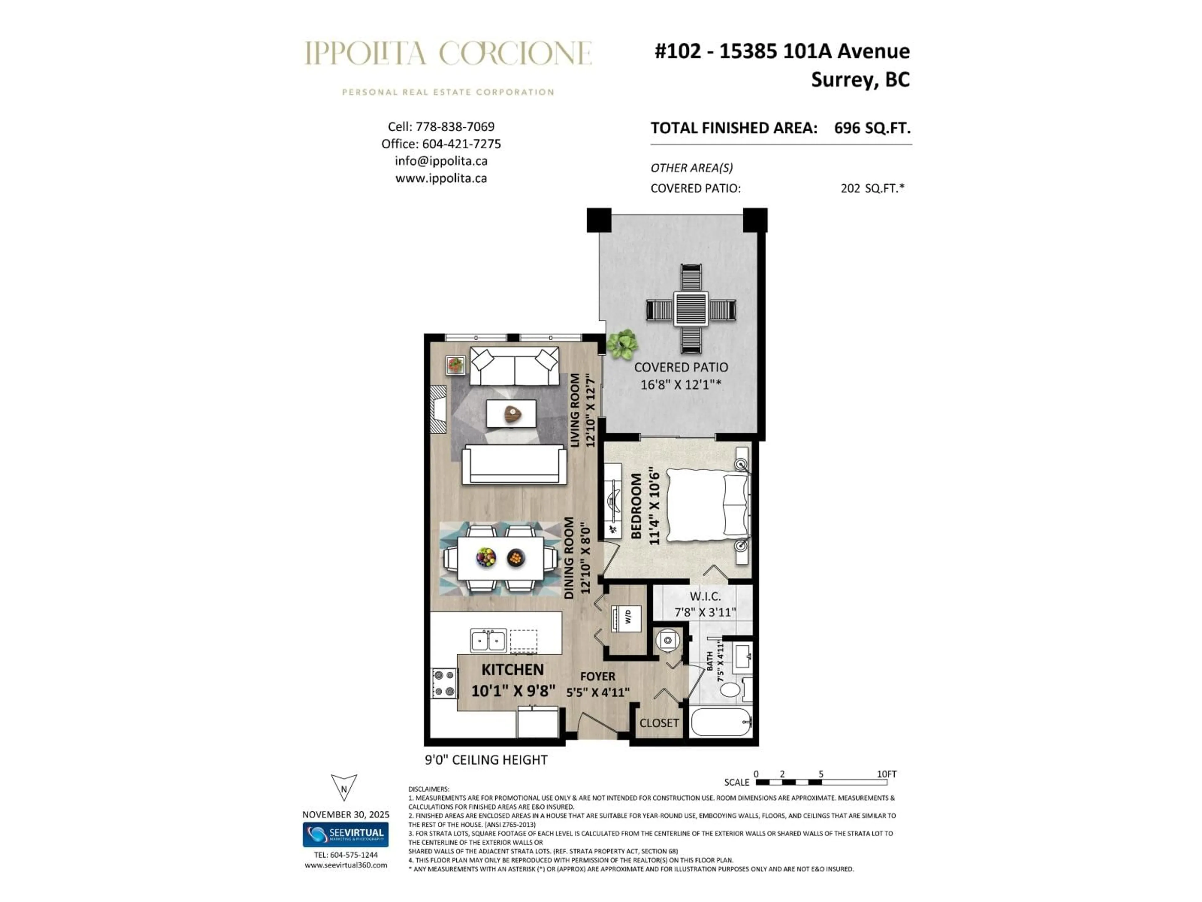 Floor plan for 102 - 15385 101A AVENUE, Surrey British Columbia V3R0B4