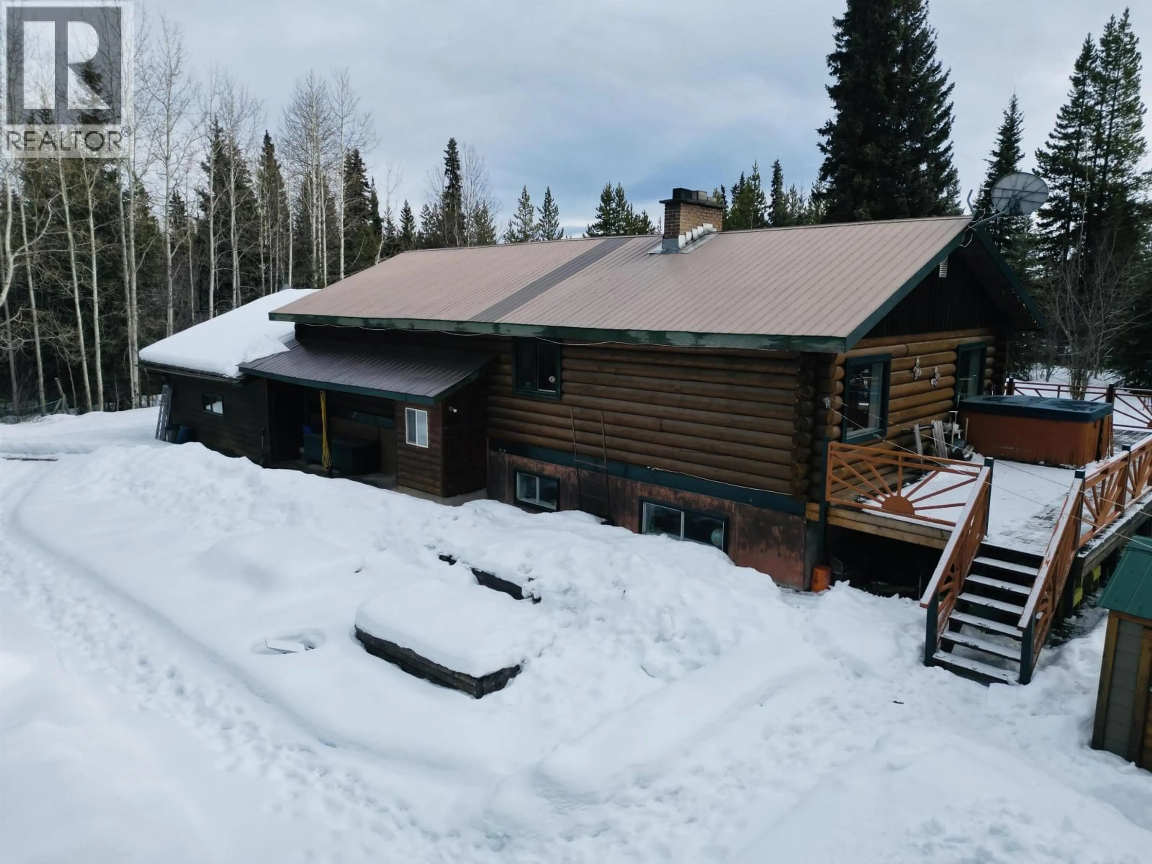 A pic from outside/outdoor area/front of a property/back of a property/a pic from drone, building for 9059 BALD HILL ROAD, Burns Lake British Columbia V0J1E2