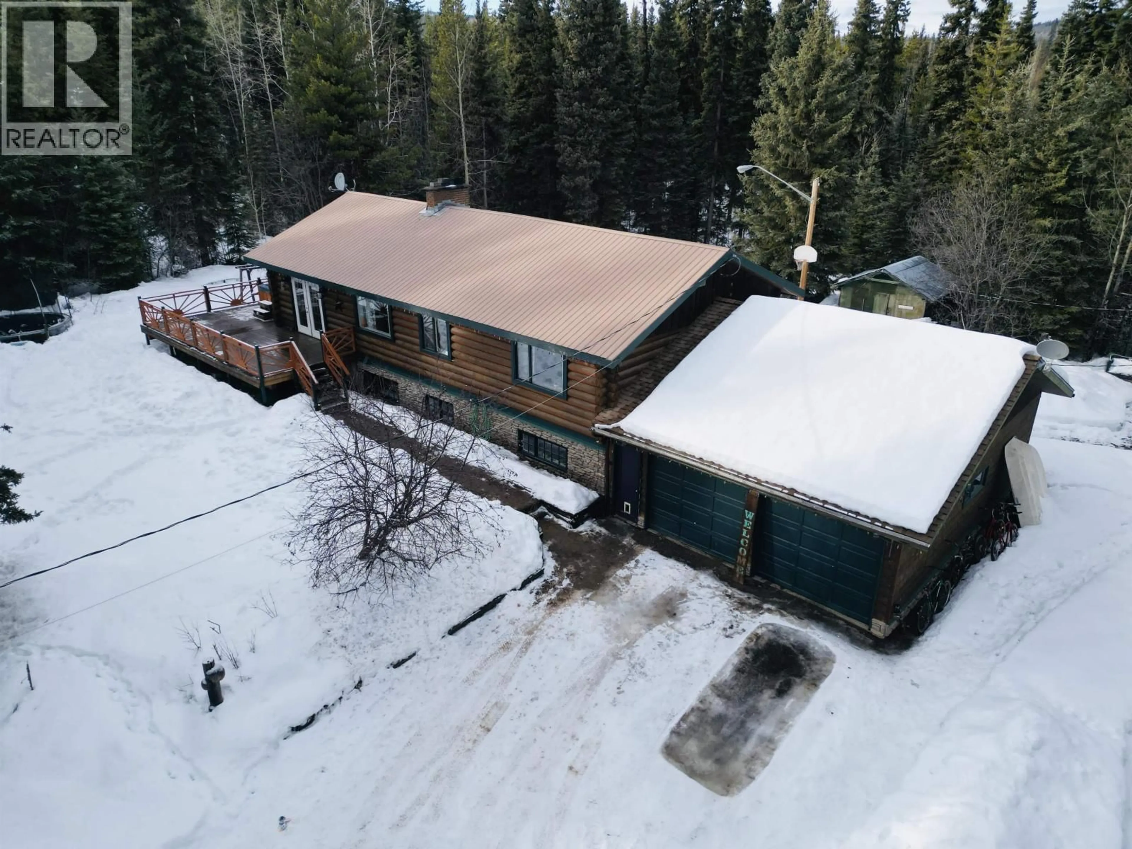 A pic from outside/outdoor area/front of a property/back of a property/a pic from drone, unknown for 9059 BALD HILL ROAD, Burns Lake British Columbia V0J1E2