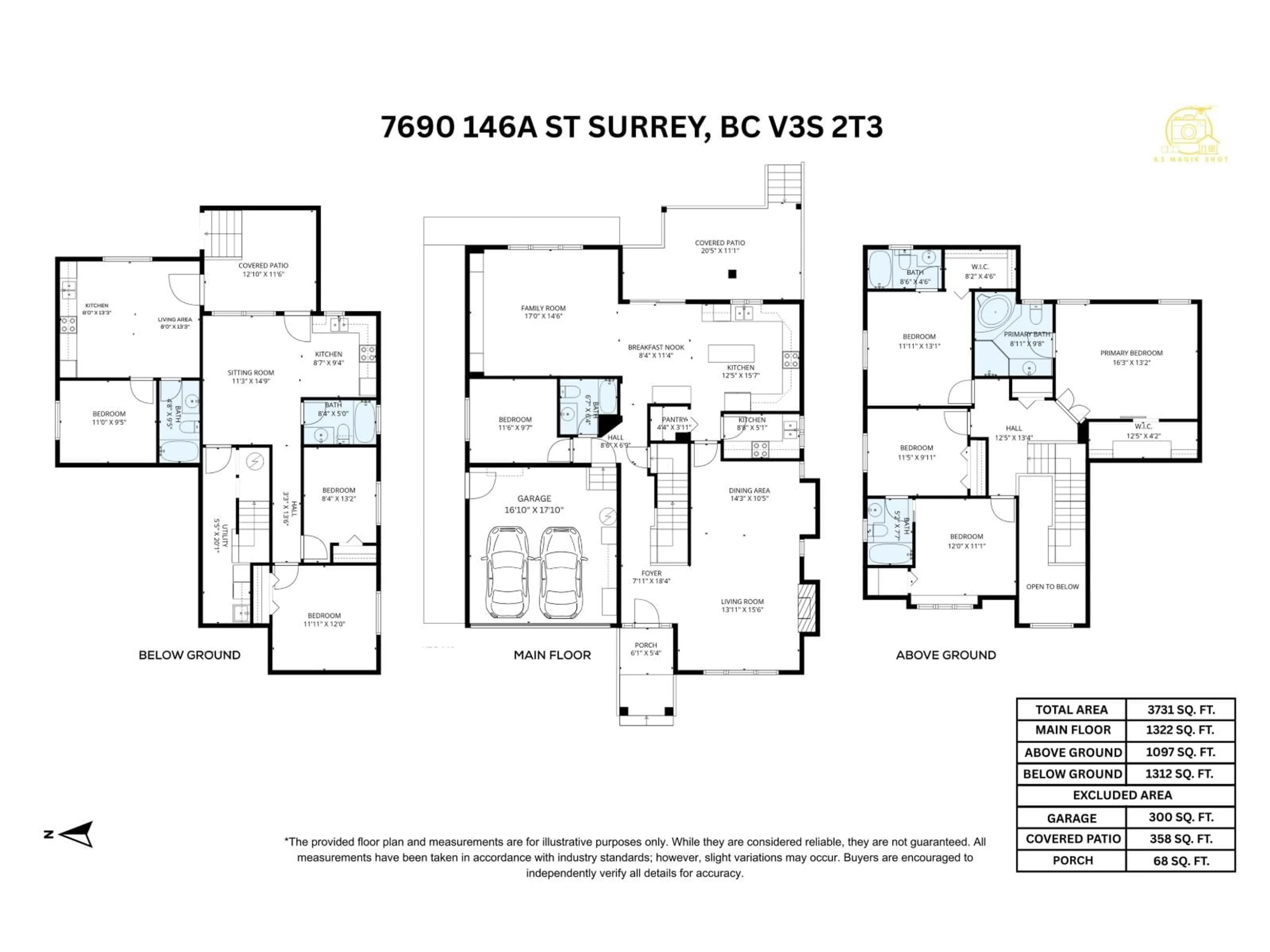 Floor plan for 7690 146A STREET, Surrey British Columbia V3S2T3