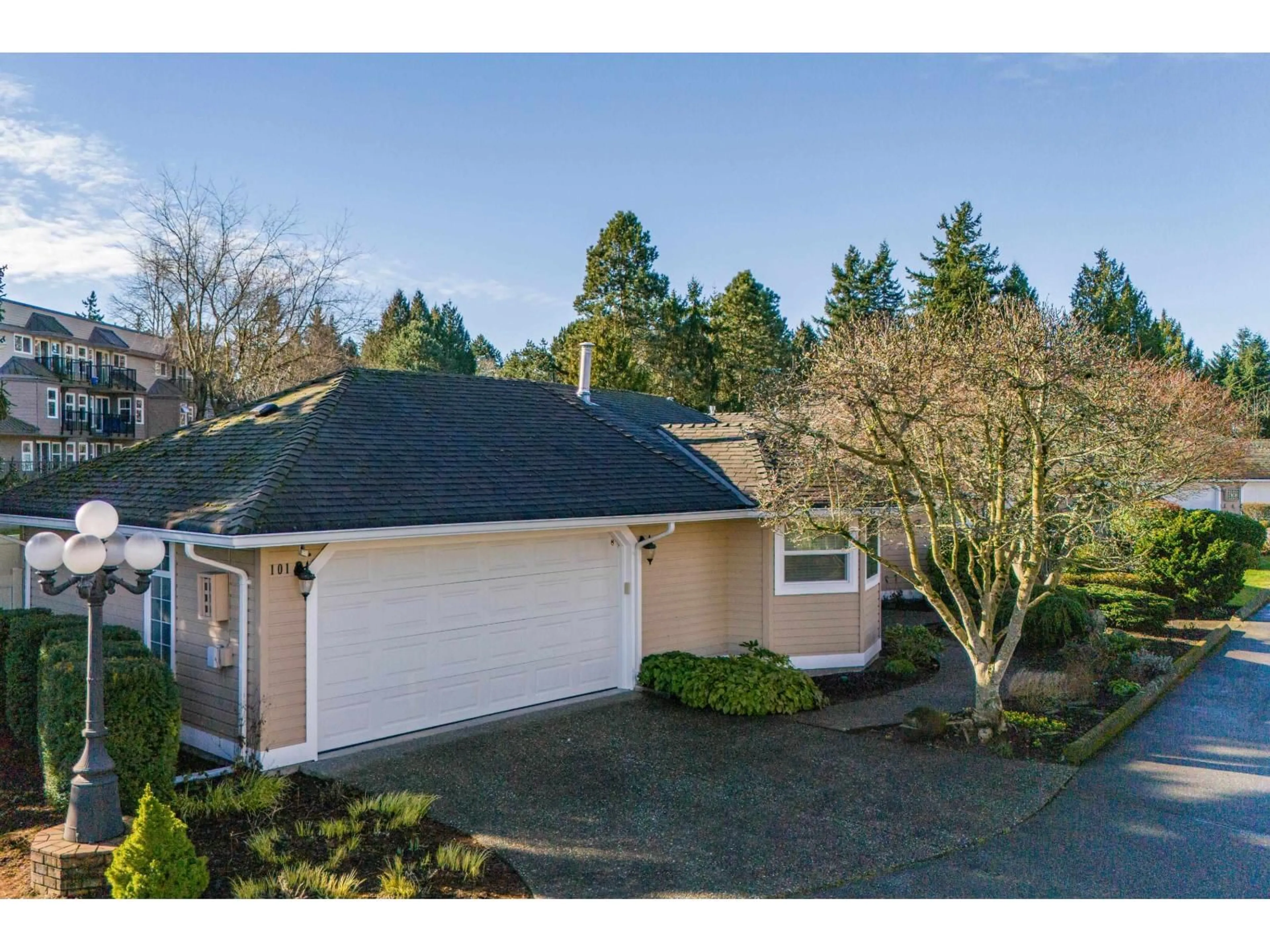 A pic from outside/outdoor area/front of a property/back of a property/a pic from drone, street for 101 - 15121 19 AVENUE, Surrey British Columbia V4A8J3