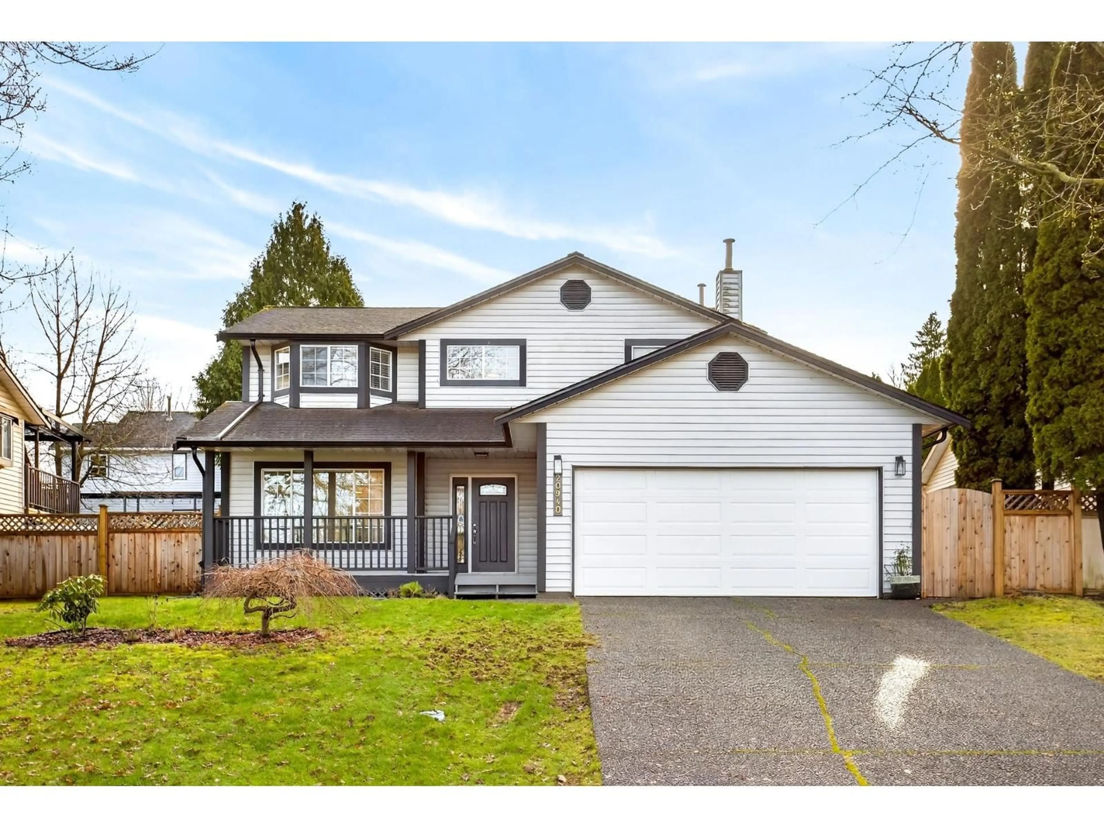 Home with vinyl exterior material, street for 20940 94B AVENUE, Langley British Columbia V1M2A9