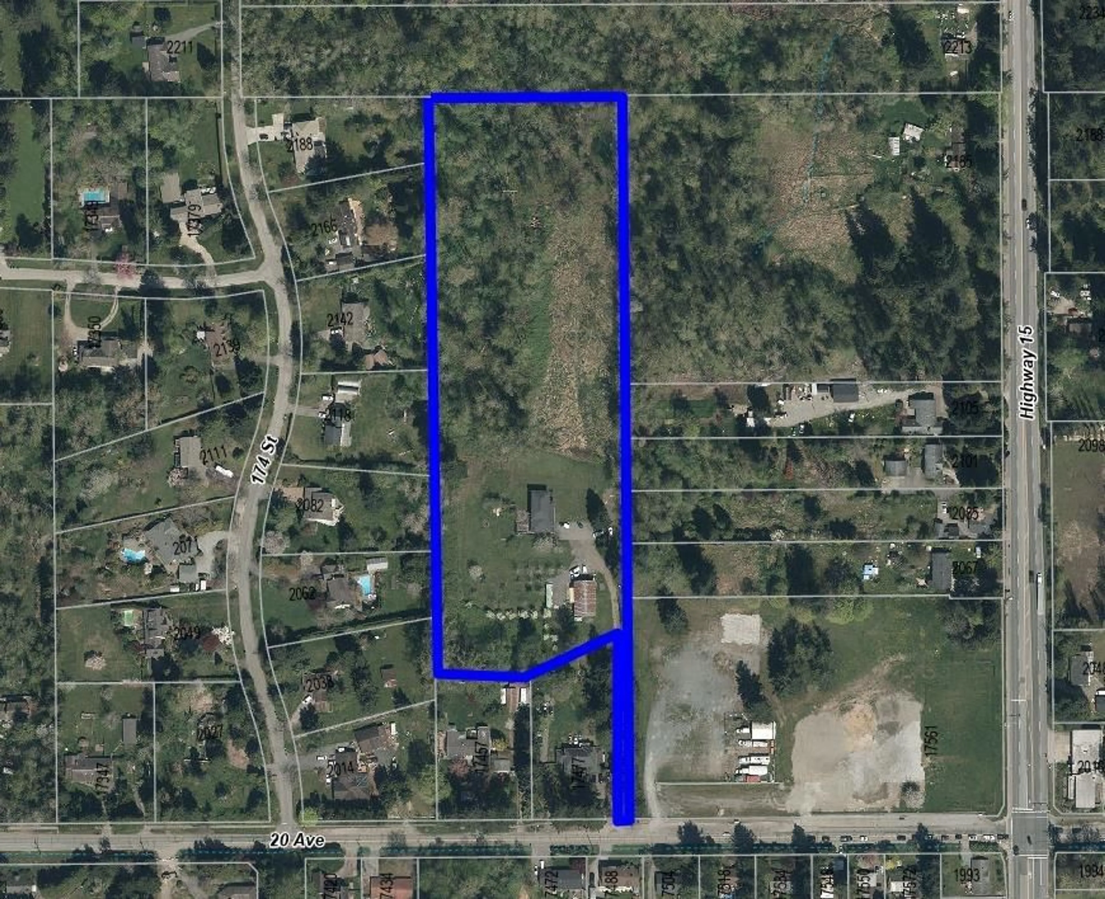 Picture of a map for 17499 20 AVENUE, Surrey British Columbia V3Z9N5