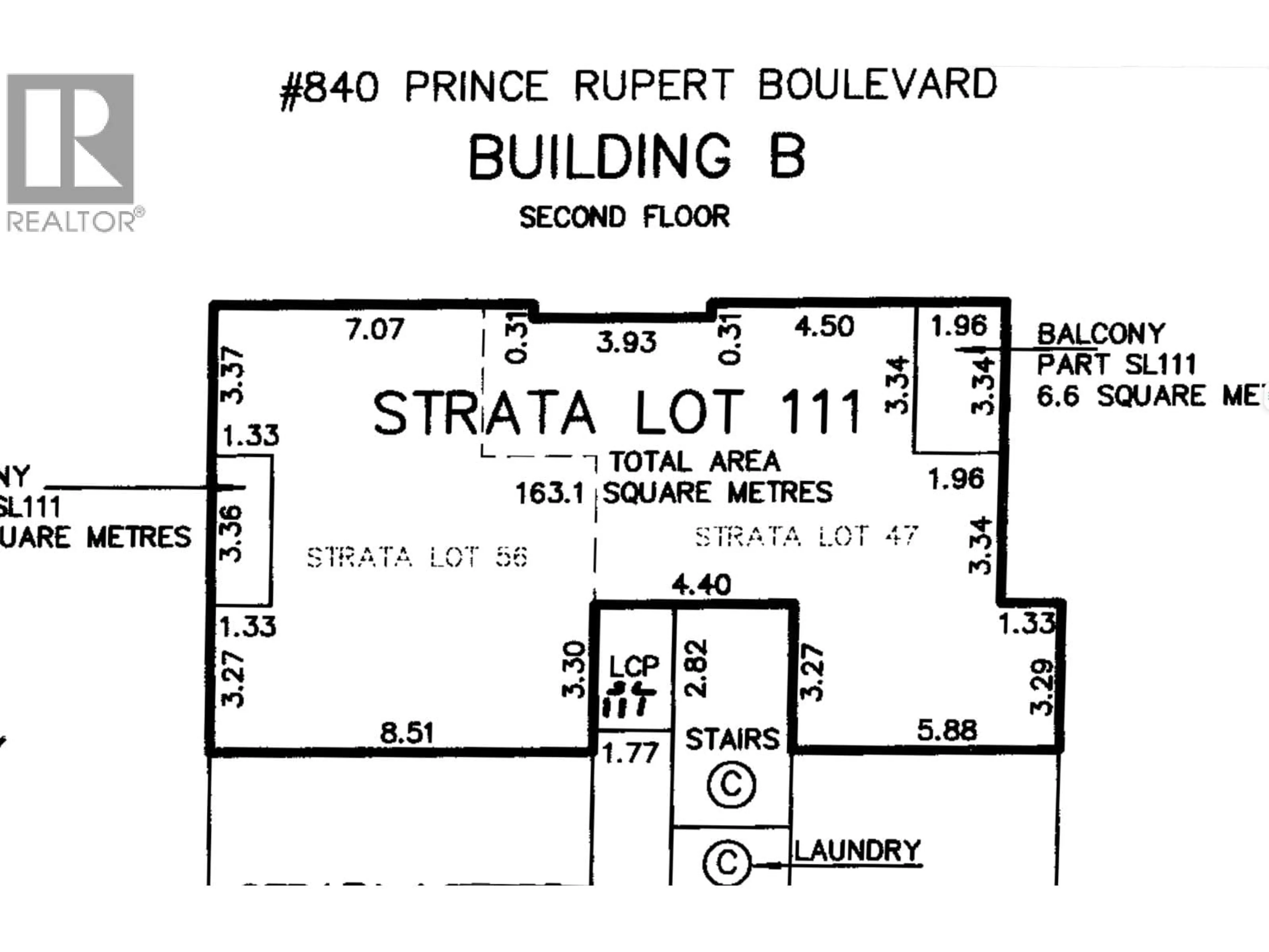 Floor plan for 310 - 840 PRINCE RUPERT BOULEVARD, Prince Rupert British Columbia V8J4H5