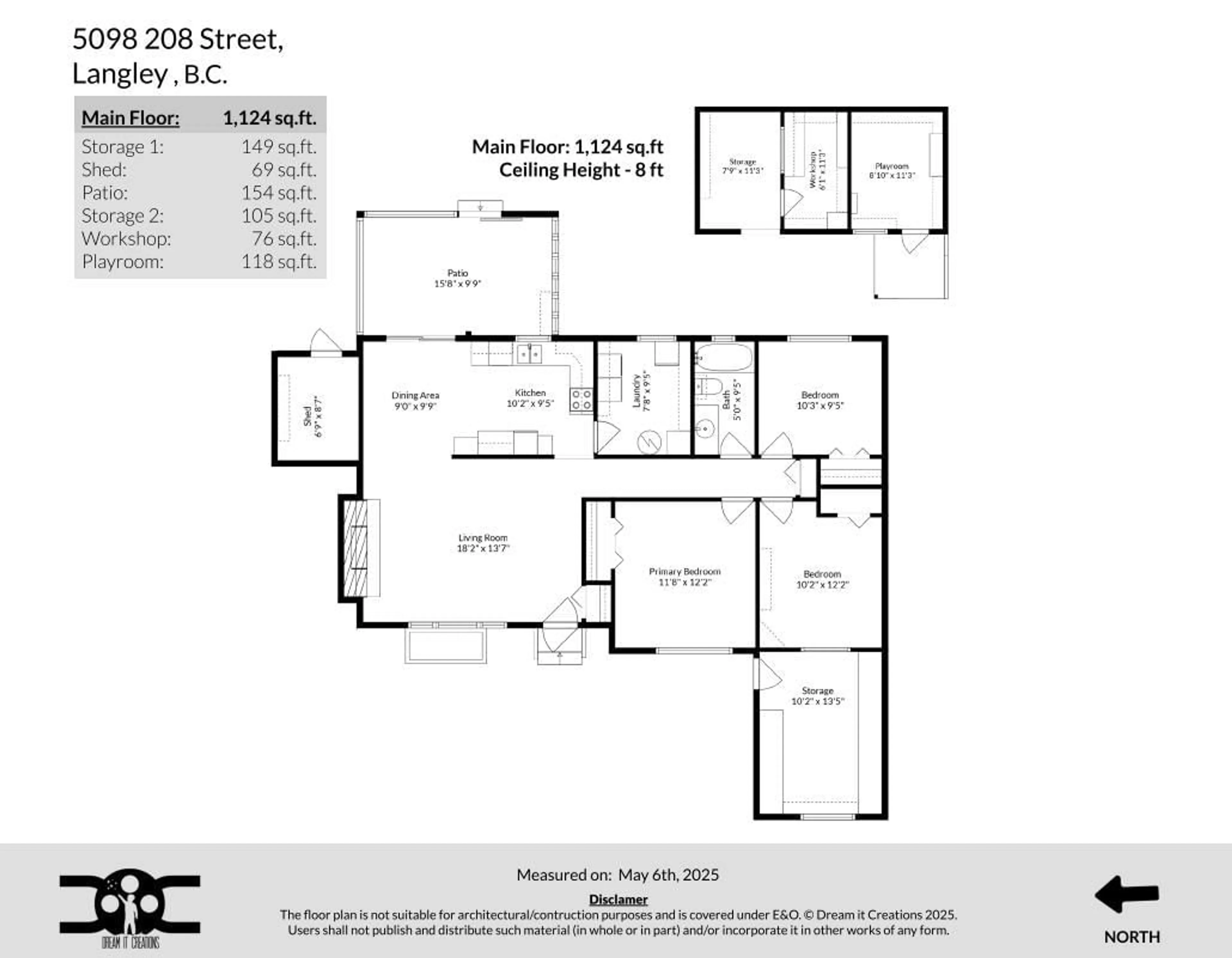 Floor plan for 5098 208 STREET, Langley British Columbia V3A2J5