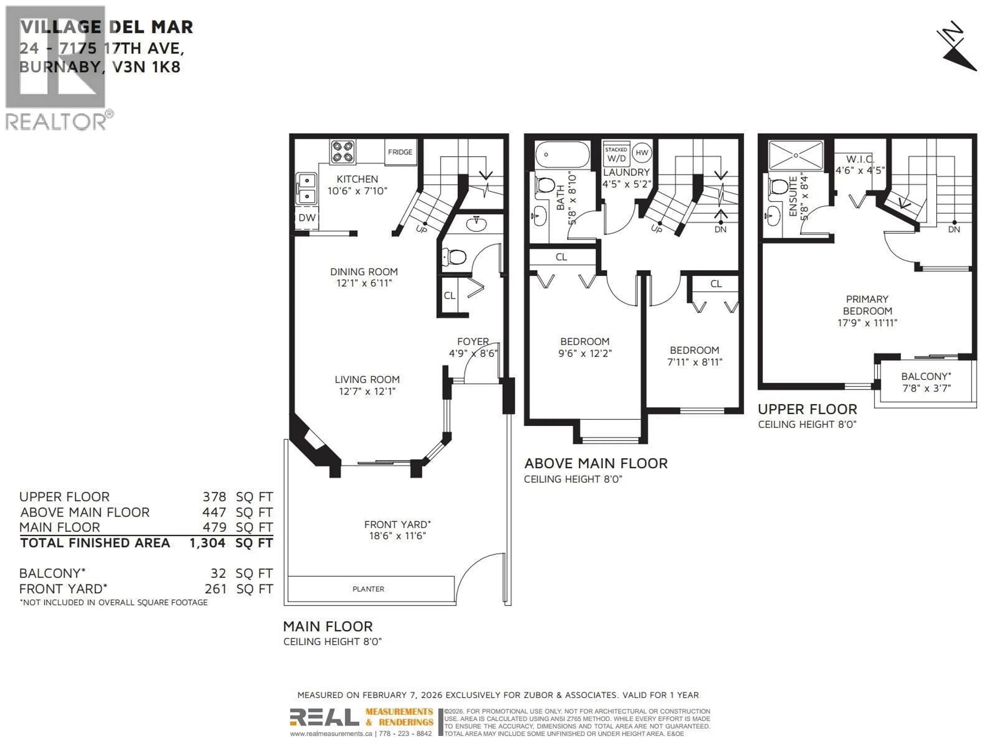 Floor plan for 24 - 7175 17TH AVENUE, Burnaby British Columbia V3N1K8