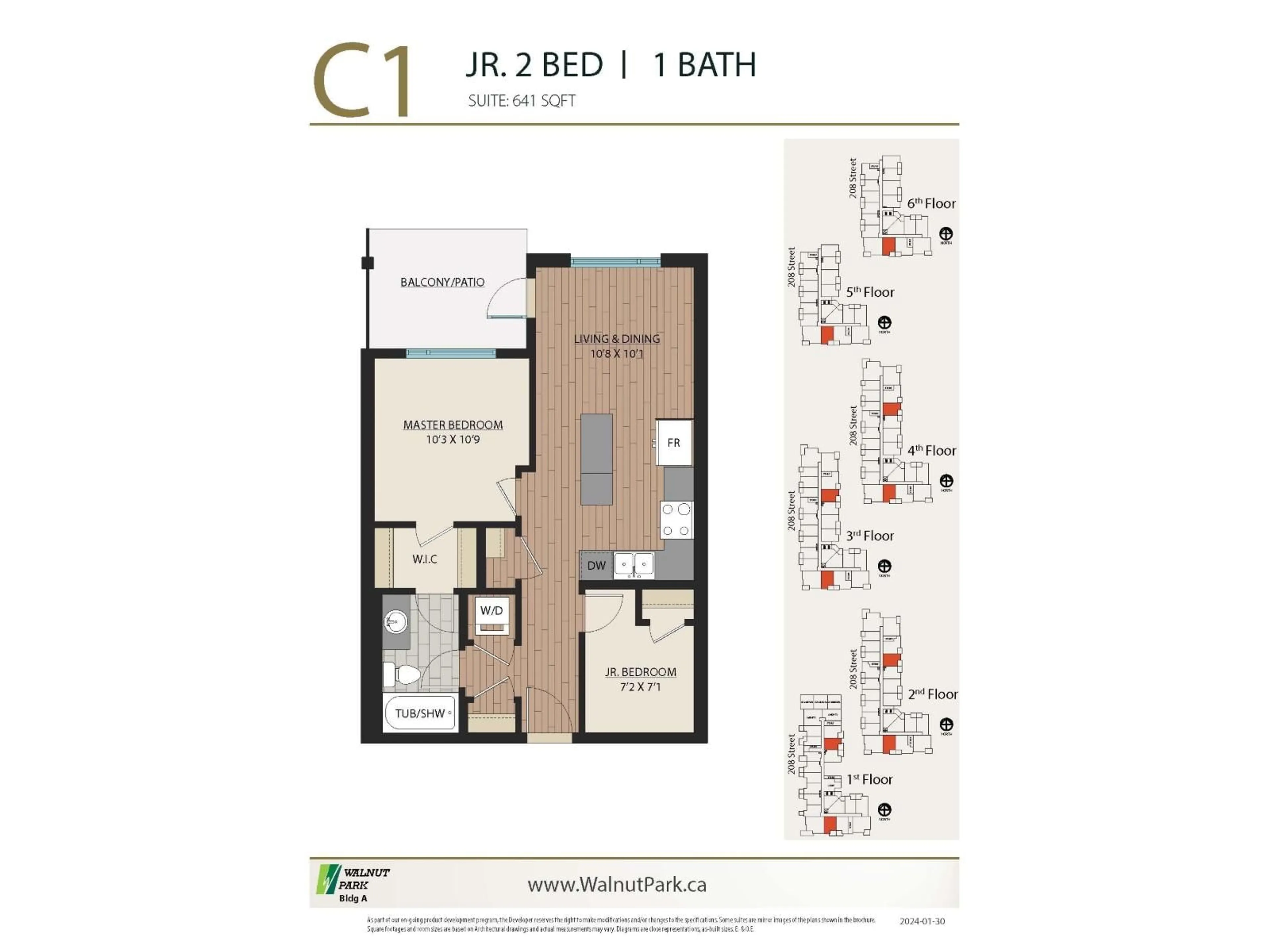 Floor plan for A117 - 8233 208B STREET STREET, Langley British Columbia V2Y4M7