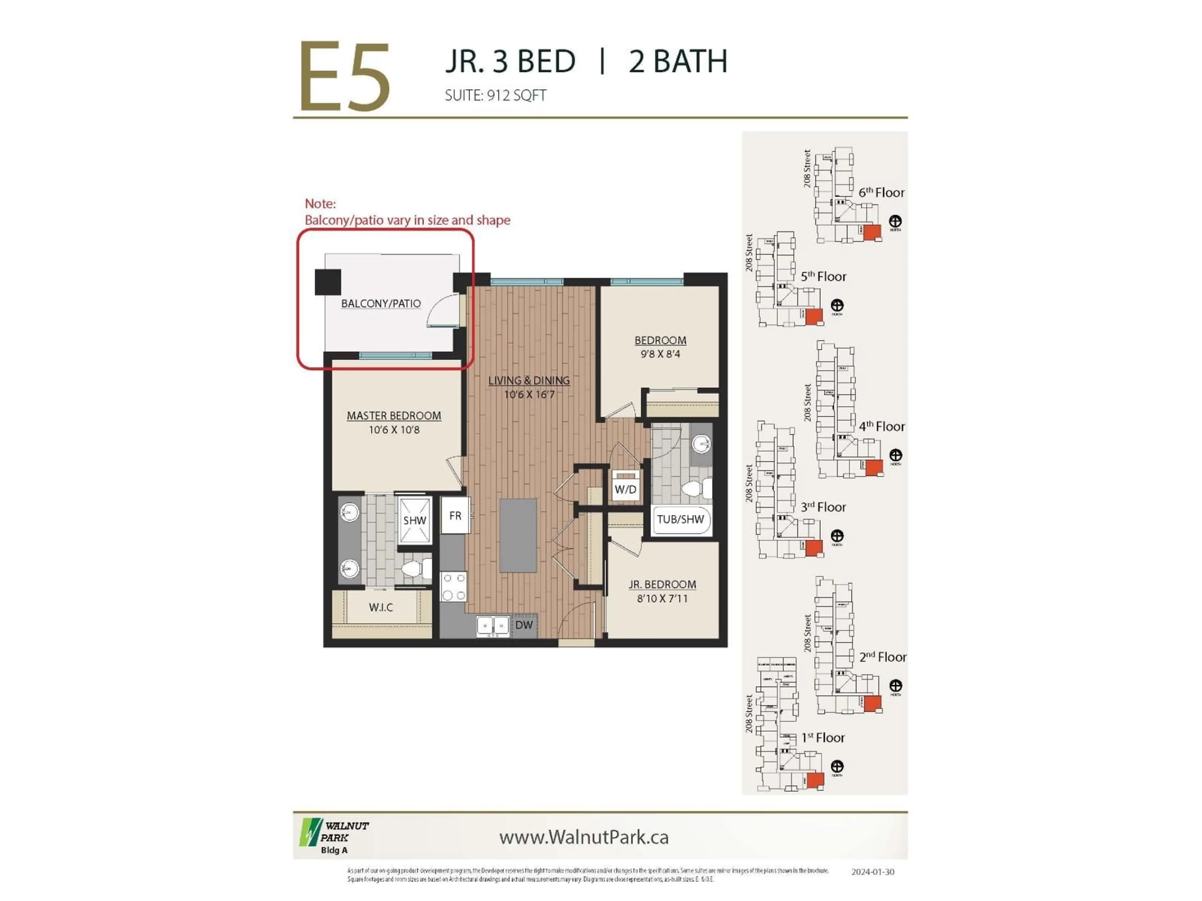 Floor plan for A315 - 8233 208B STREET STREET, Langley British Columbia V2Y4M7