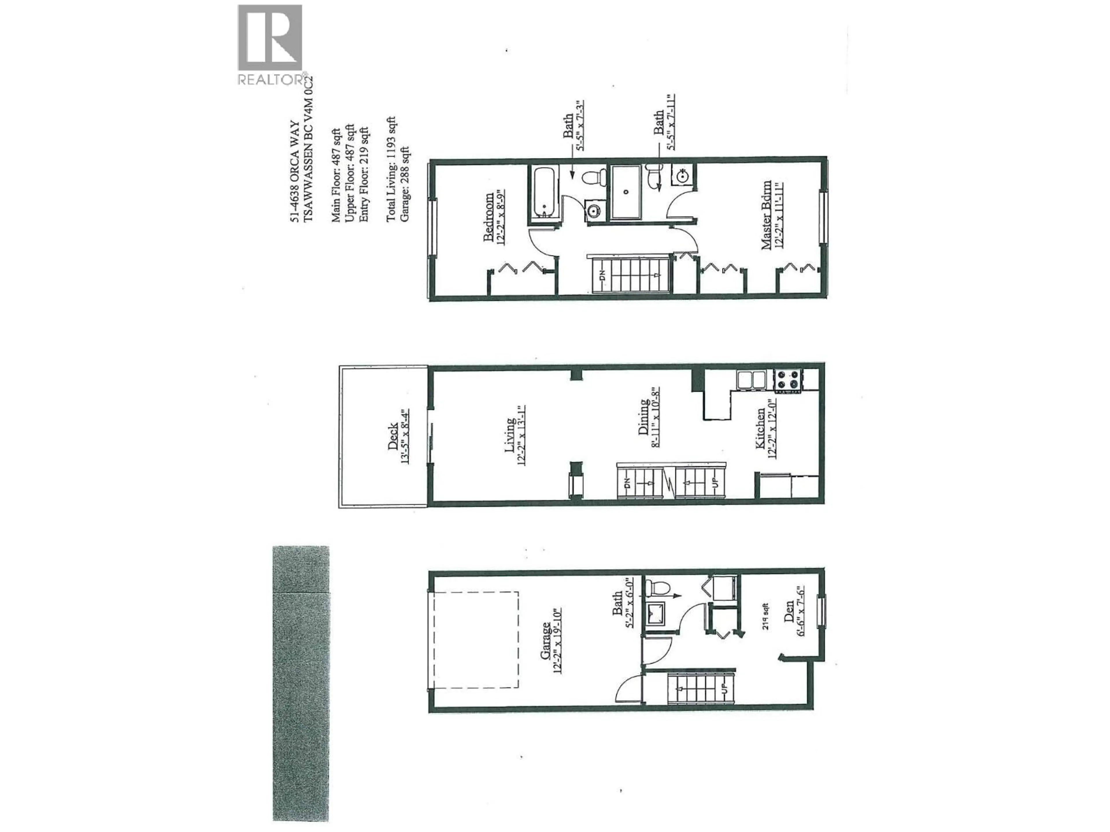Floor plan for 51 - 4638 ORCA WAY, Delta British Columbia V4M0C2