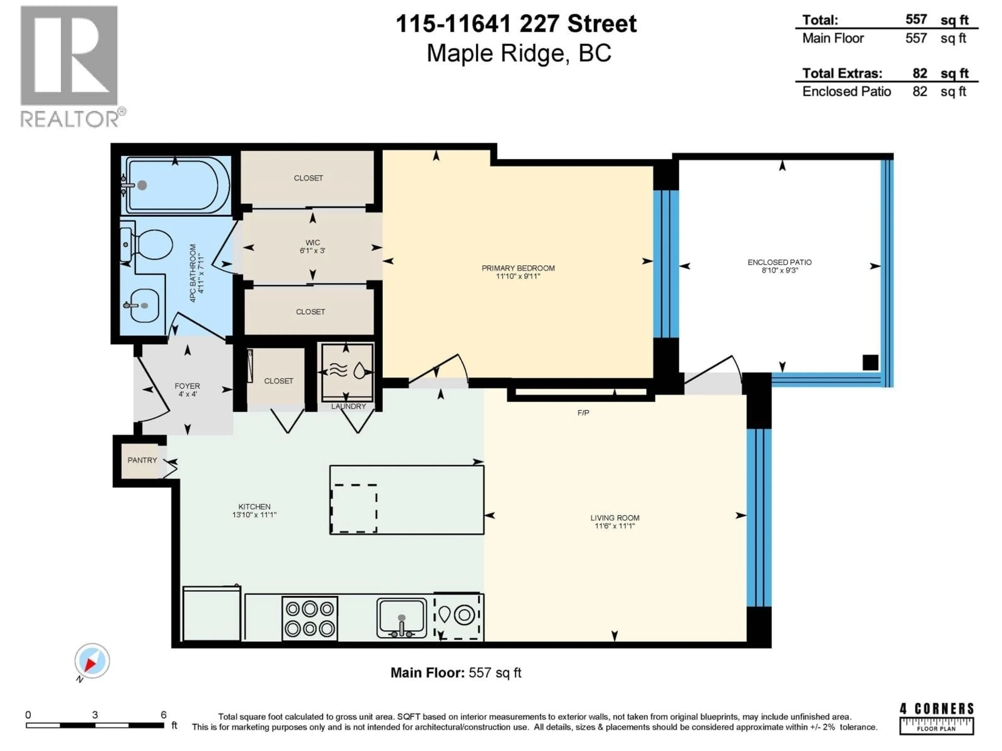 Floor plan for 115 - 11641 227 STREET, Maple Ridge British Columbia V2X9J6
