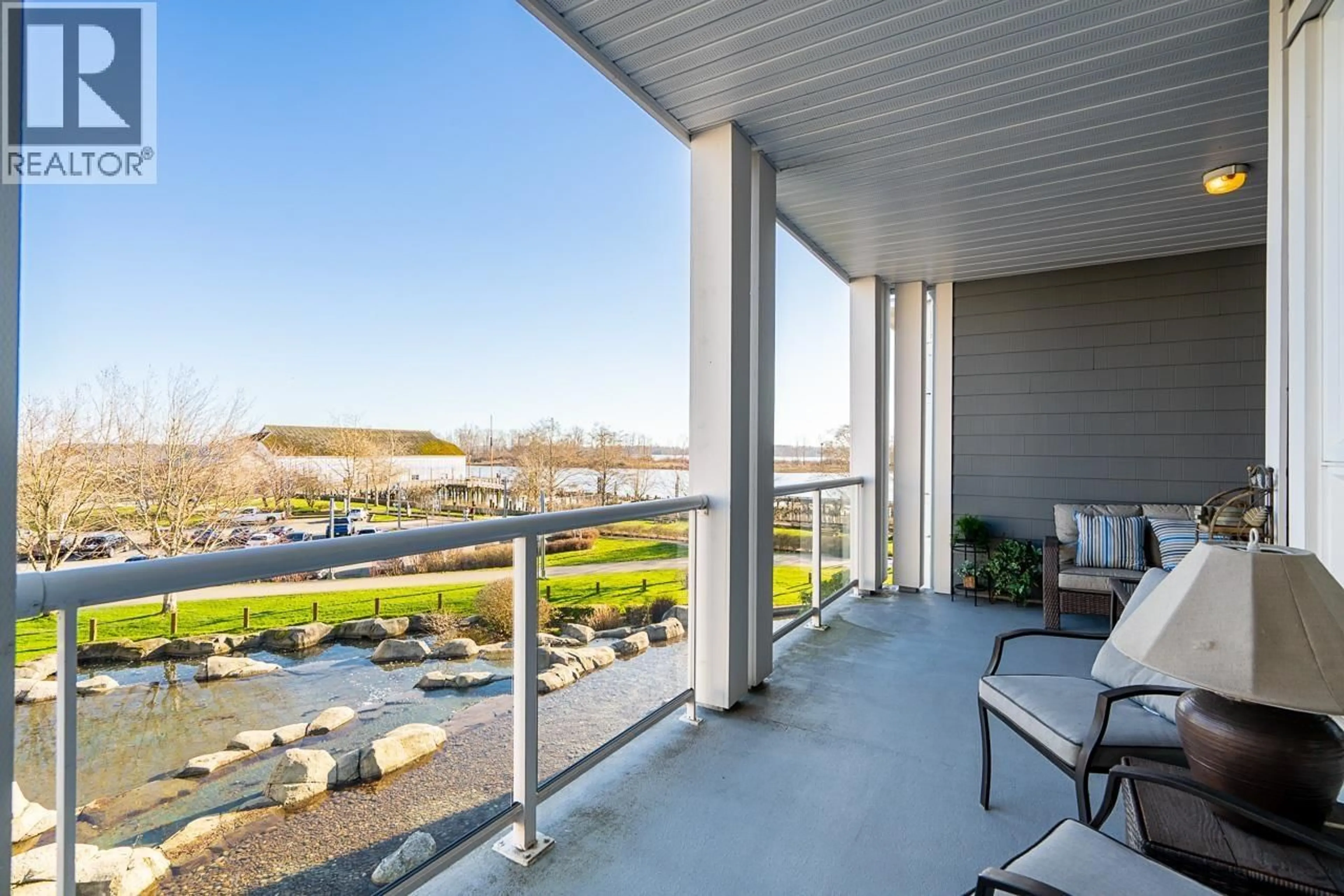 Patio, water/lake/river/ocean view for 322 - 4600 WESTWATER DRIVE, Richmond British Columbia V7E6S2