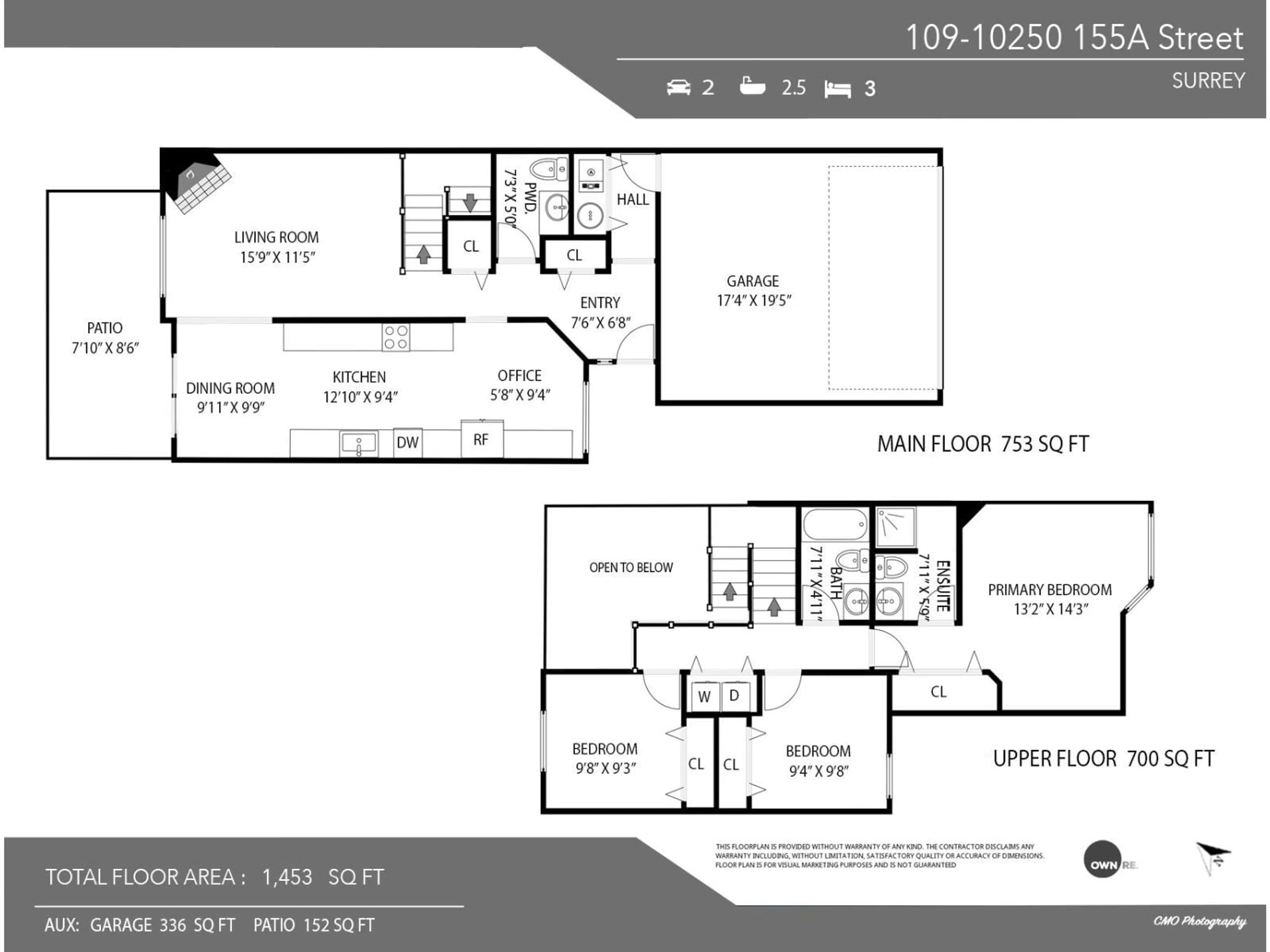 Floor plan for 109 - 10250 155A STREET, Surrey British Columbia V3R4K5