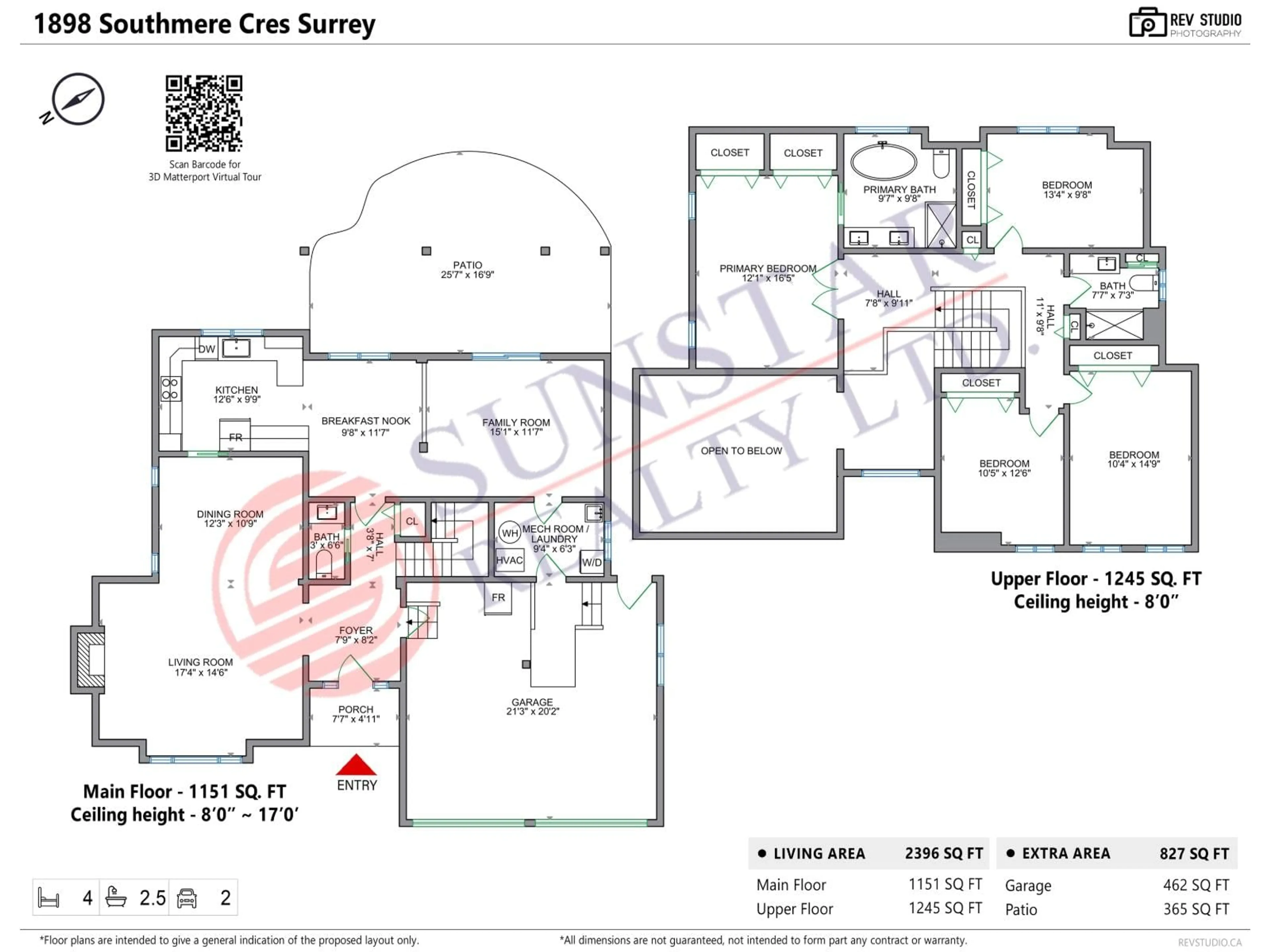 Floor plan for 1898 SOUTHMERE CRESCENT, Surrey British Columbia V4A6W9