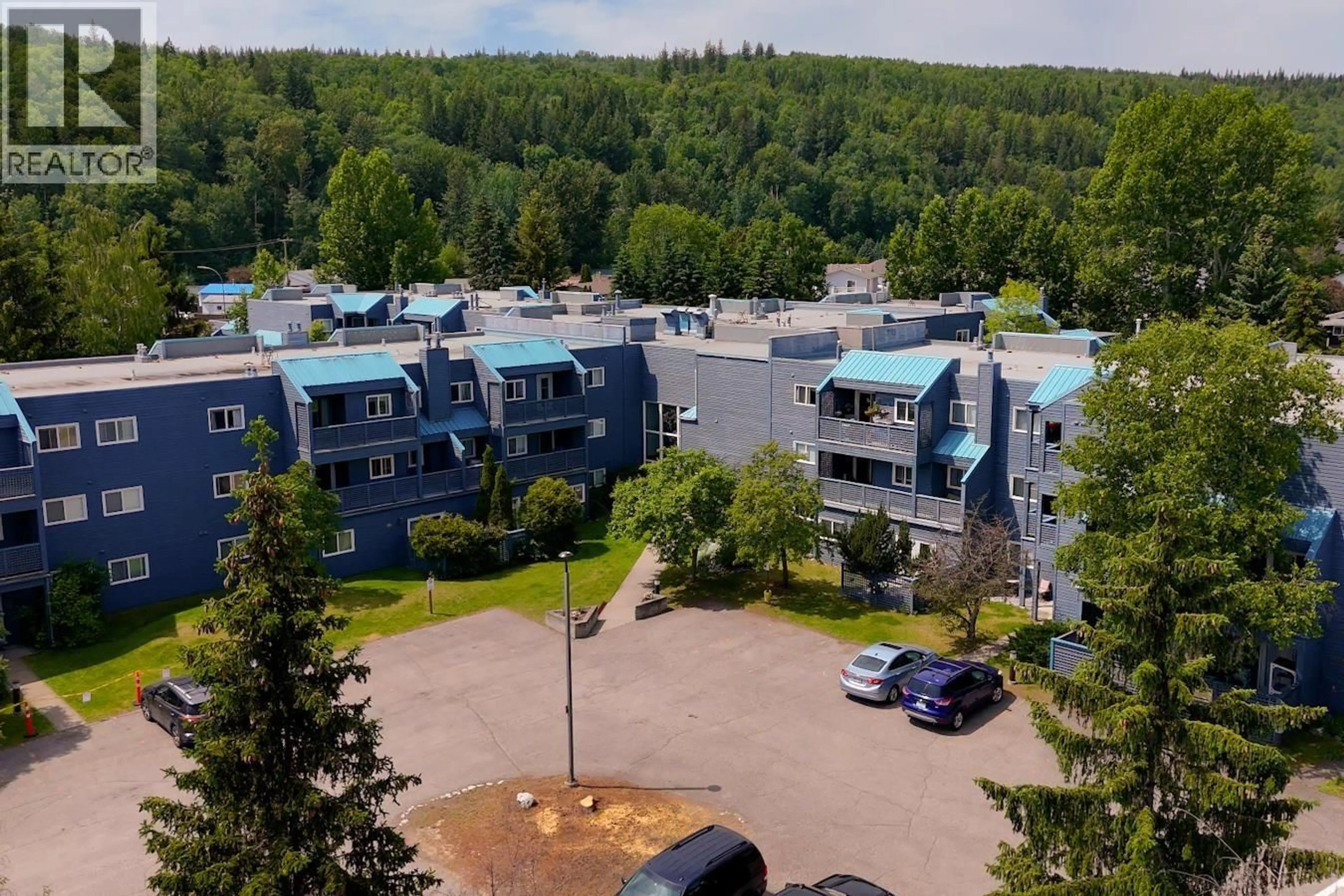 A pic from outside/outdoor area/front of a property/back of a property/a pic from drone, mountain view for 211 - 3033 OSPIKA BOULEVARD, Prince George British Columbia V2N4L5