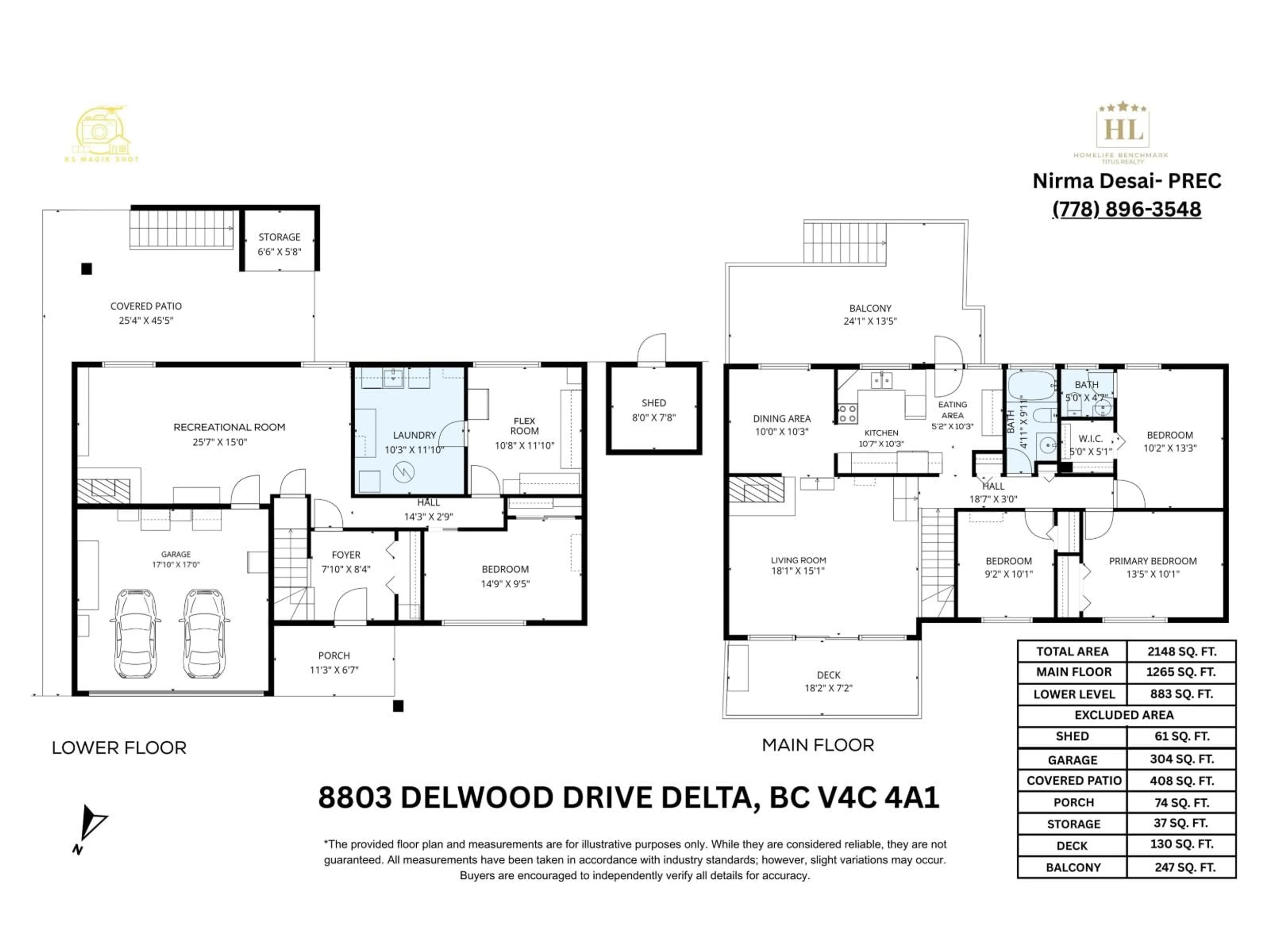 Floor plan for 8803 DELWOOD DRIVE, Delta British Columbia V4C4A1