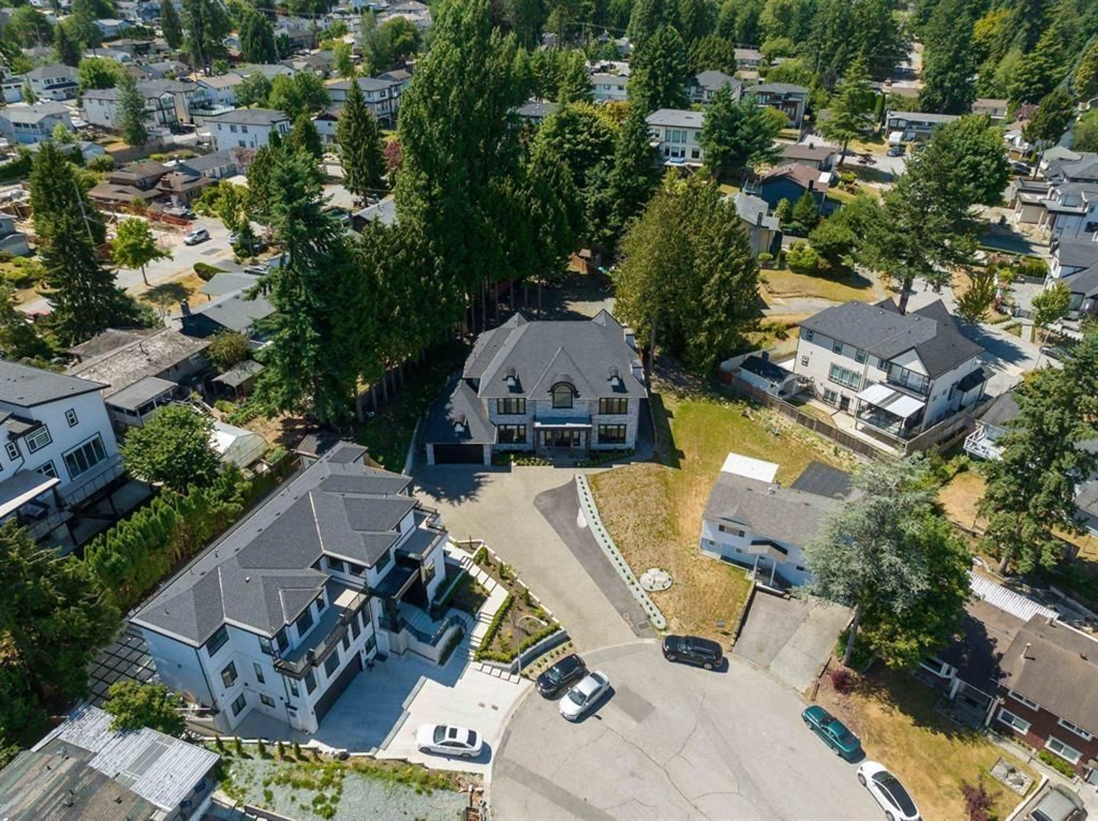 A pic from outside/outdoor area/front of a property/back of a property/a pic from drone, street for 14120 SUNRIDGE PLACE, Surrey British Columbia V3W6B1