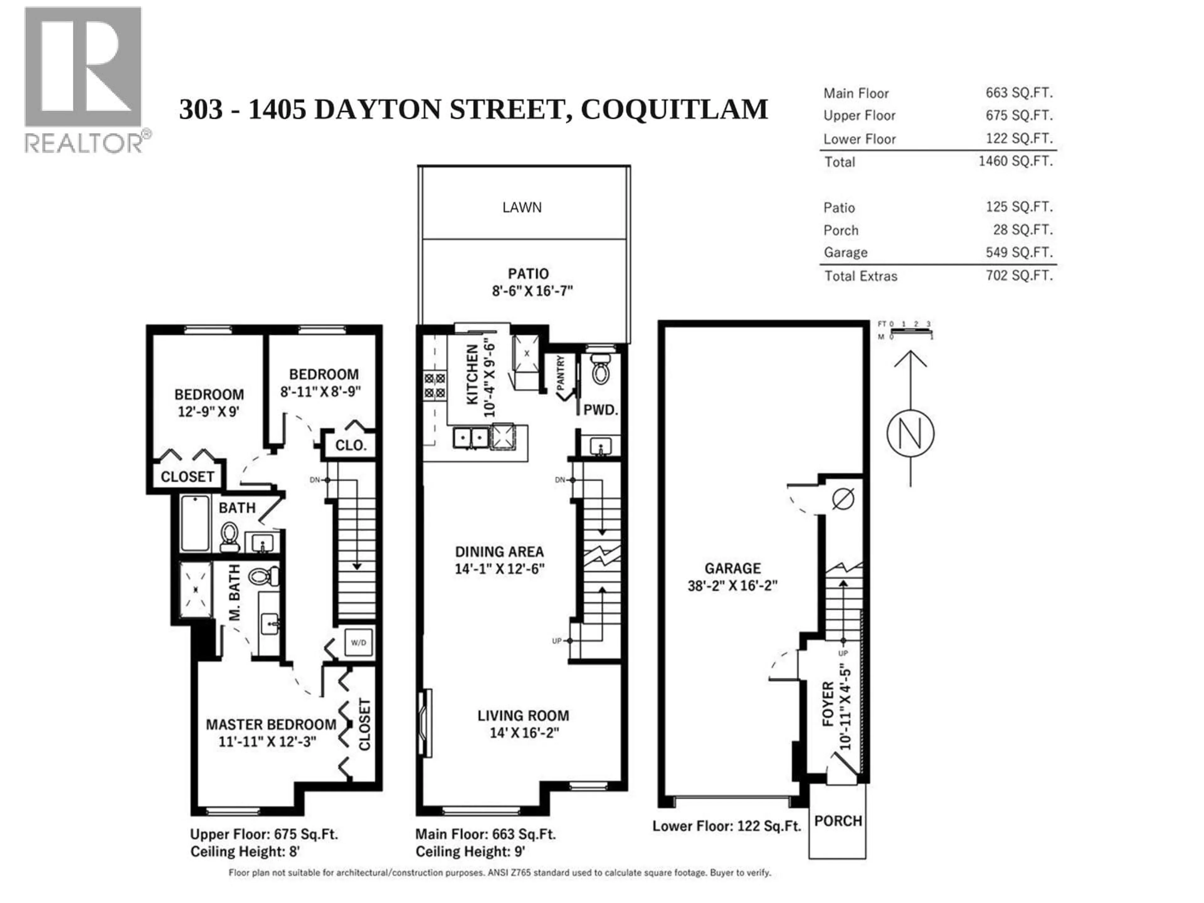 Floor plan for 303 - 1405 DAYTON STREET, Coquitlam British Columbia V3E0L4